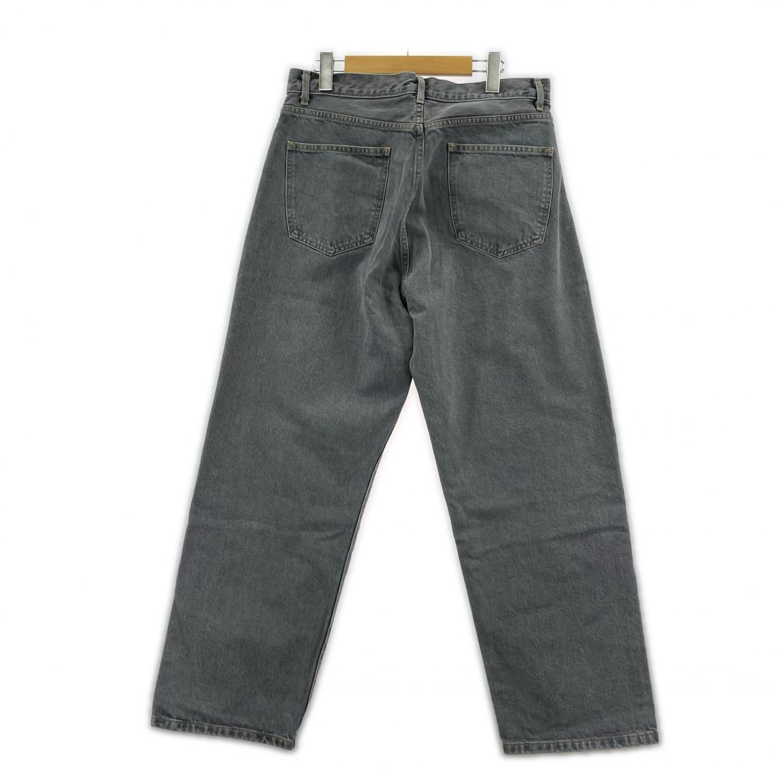 デニムパンツ 13.5oz デニム 5ポケット バギーテーパードパンツ 33 グレー