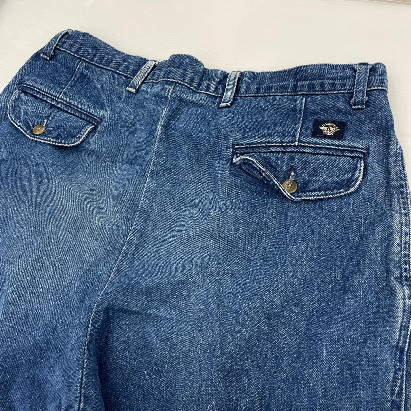 デニムパンツ DOCKERS 2タックデニム ブルー