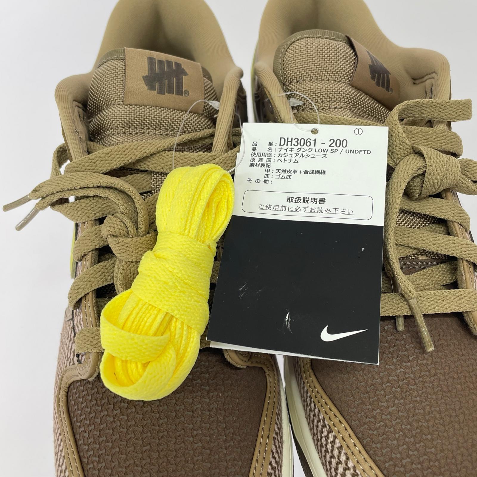 スニーカー ×UNDEFEATED DUNK LOW SP 28cm 28cm (US10 UK9 1/2 EU46) ブラウン