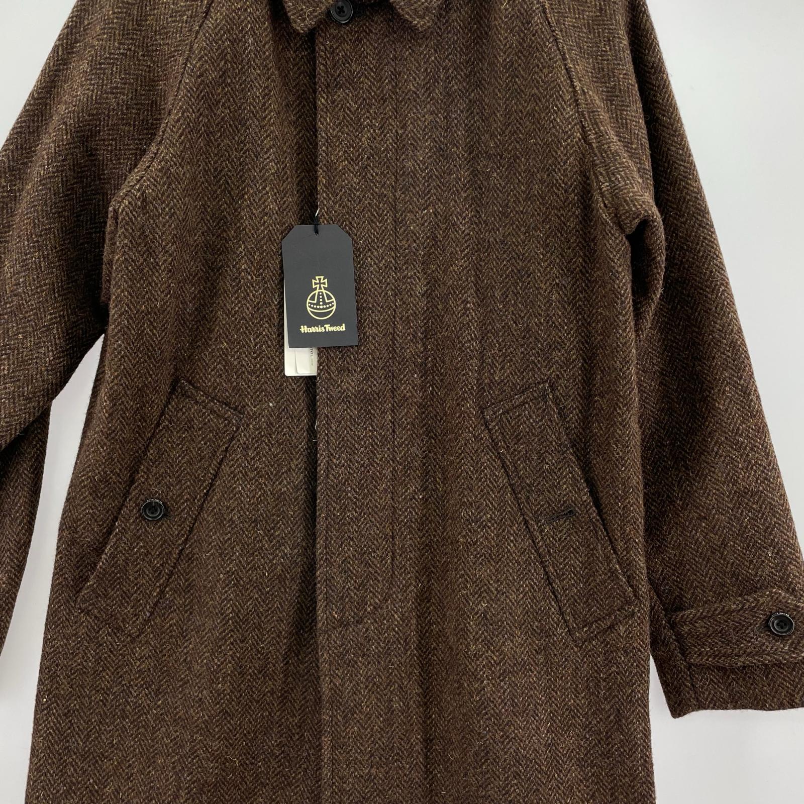 ジャケット Bal Collar Coat ヘリンボーン 茶(XS)