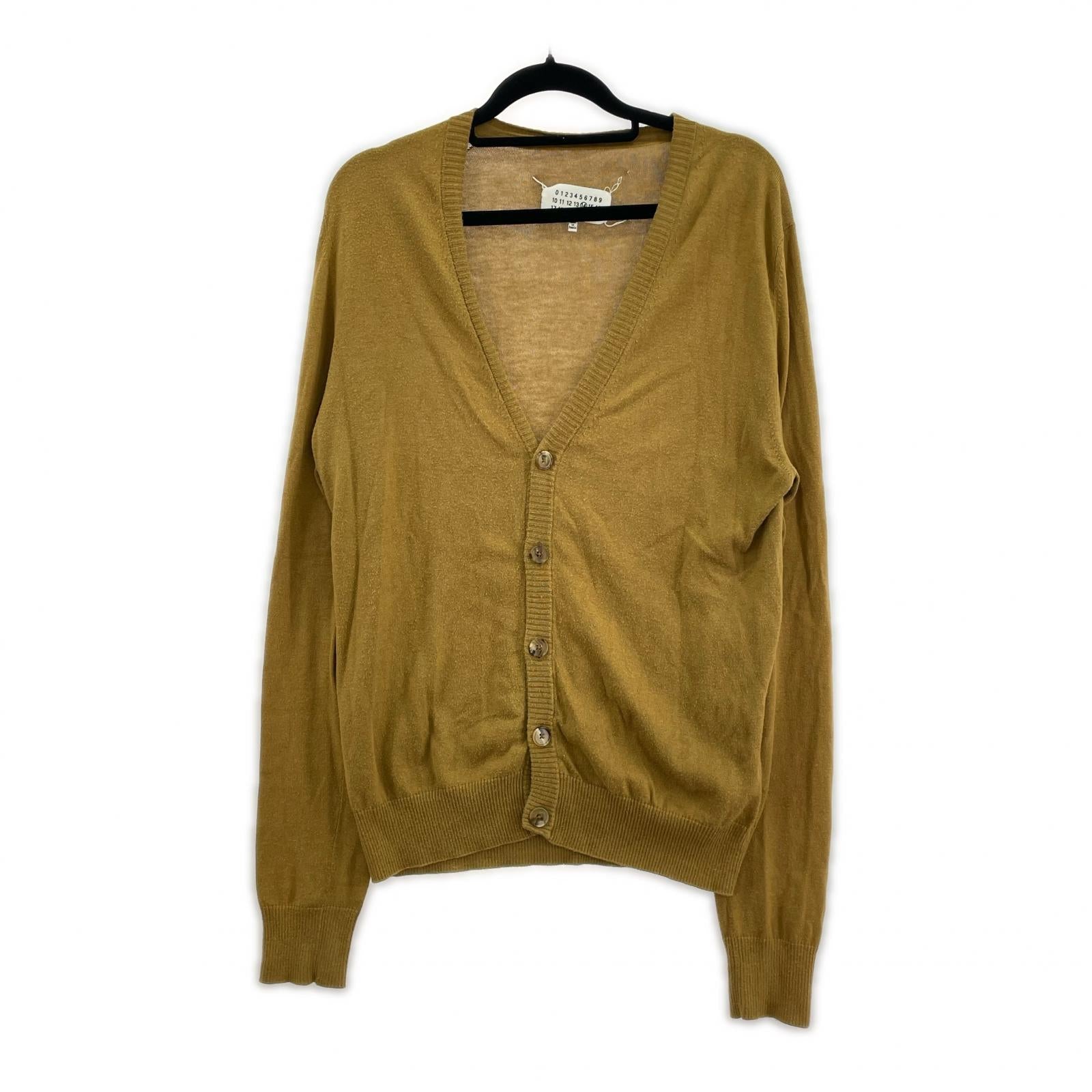 カーディガン MAISON MARGIELA エルボーパッチカーディガン M キャメル M