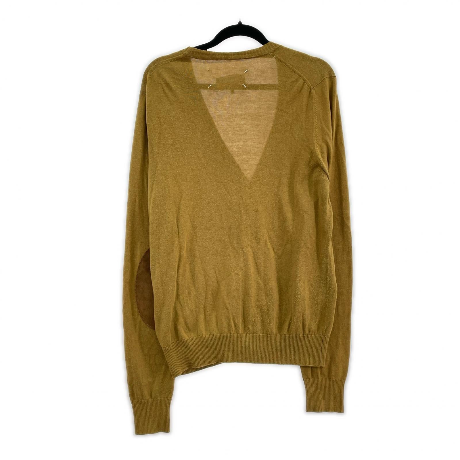 カーディガン MAISON MARGIELA エルボーパッチカーディガン M キャメル M