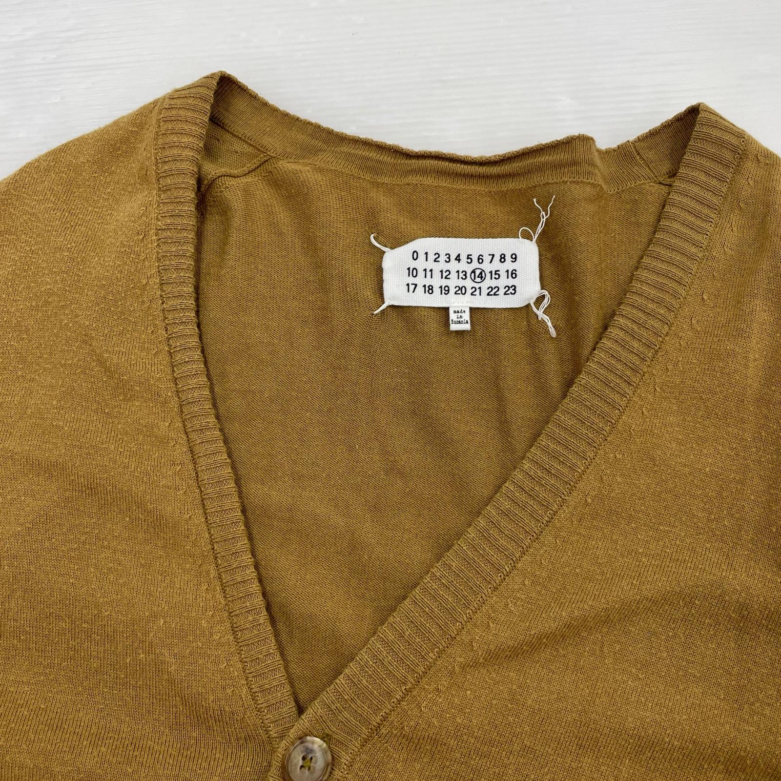 カーディガン MAISON MARGIELA エルボーパッチカーディガン M キャメル M