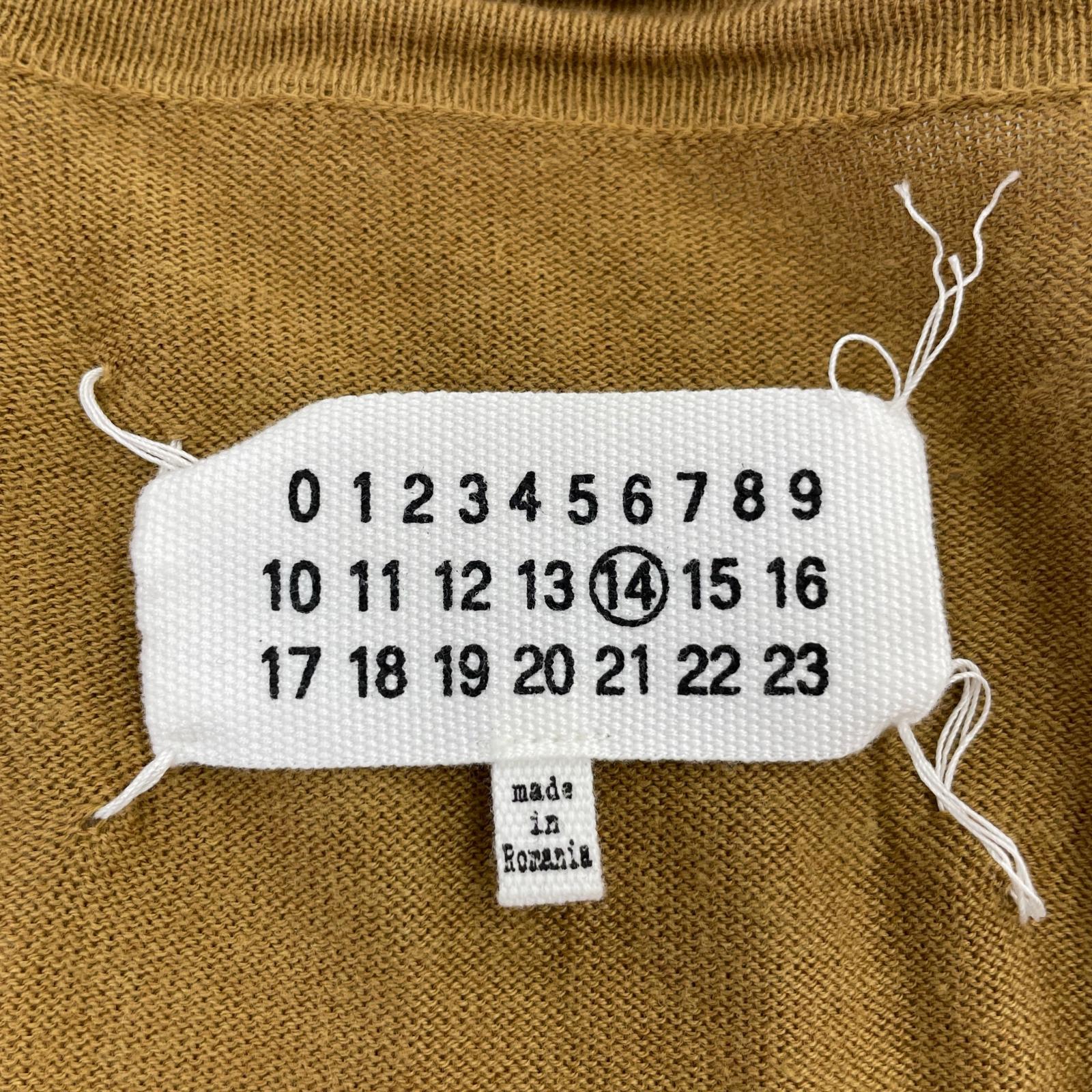 カーディガン MAISON MARGIELA エルボーパッチカーディガン M キャメル M