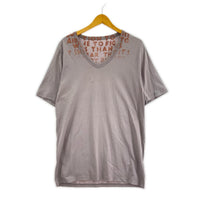 半袖Tシャツ MAISON MARGIELA フロッキープリントエイズTee L グレー系 L