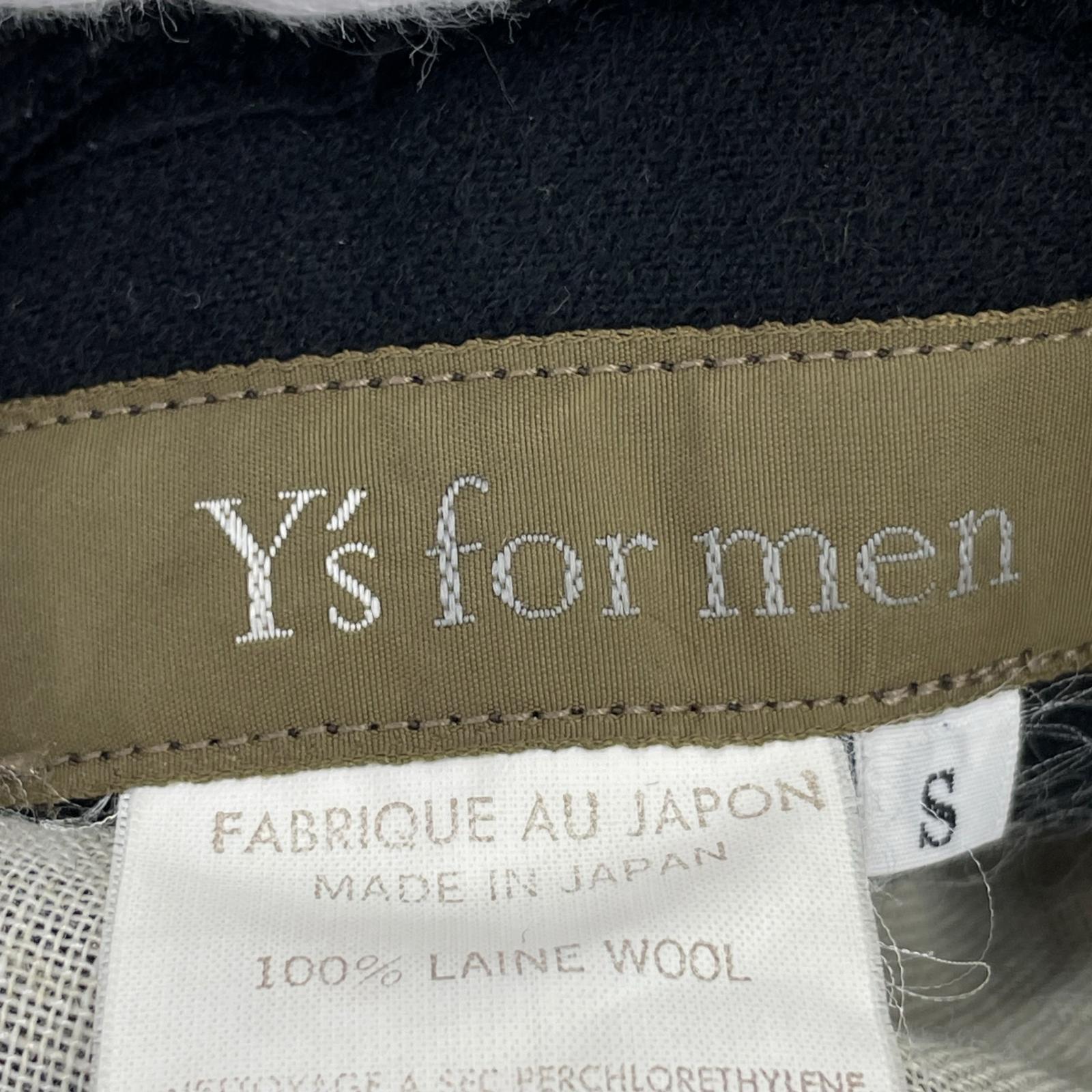 ジャケット Y’s for men 90~00s 金タグ ウールデザインジャケット S ブラック S ブラック