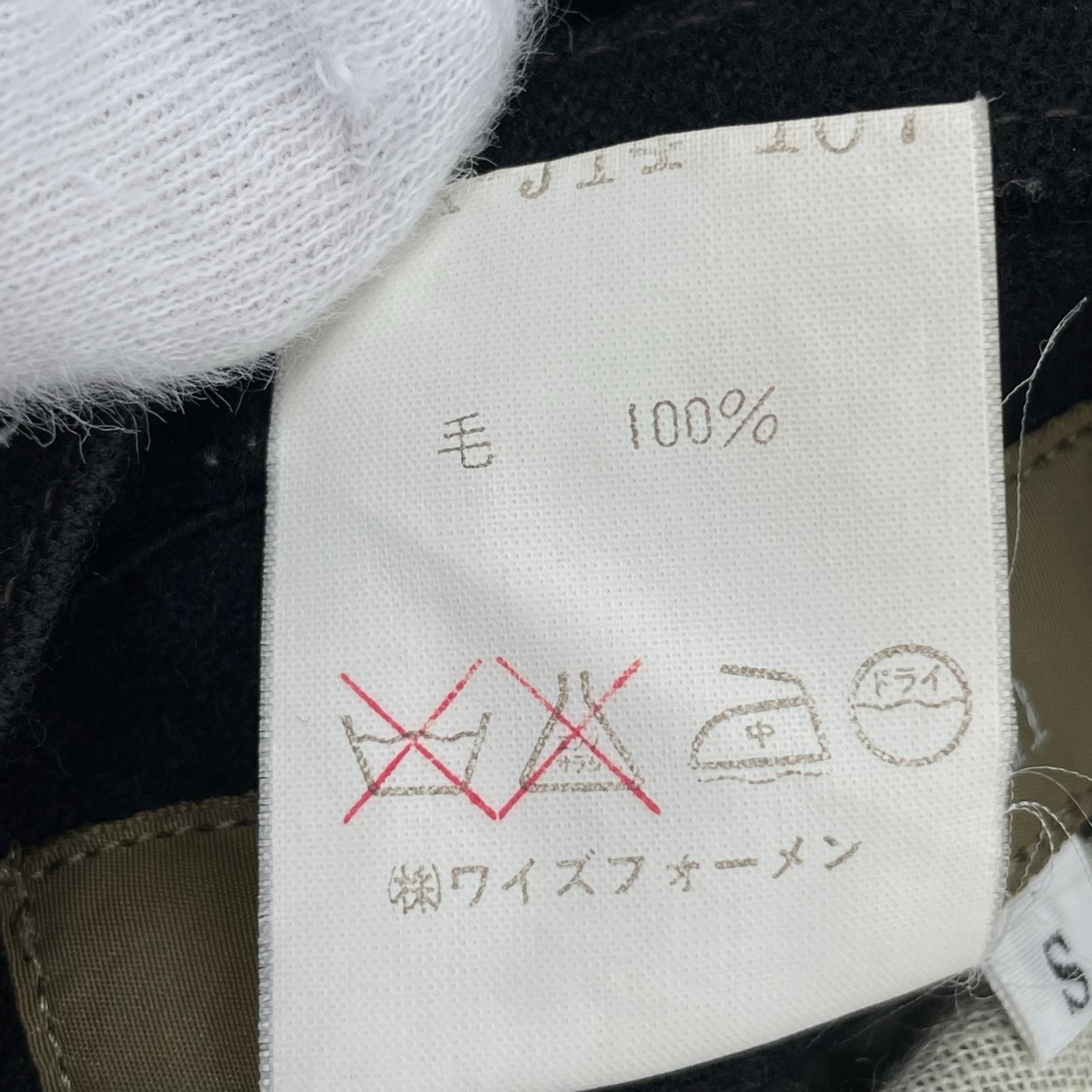 ジャケット Y’s for men 90~00s 金タグ ウールデザインジャケット S ブラック S ブラック