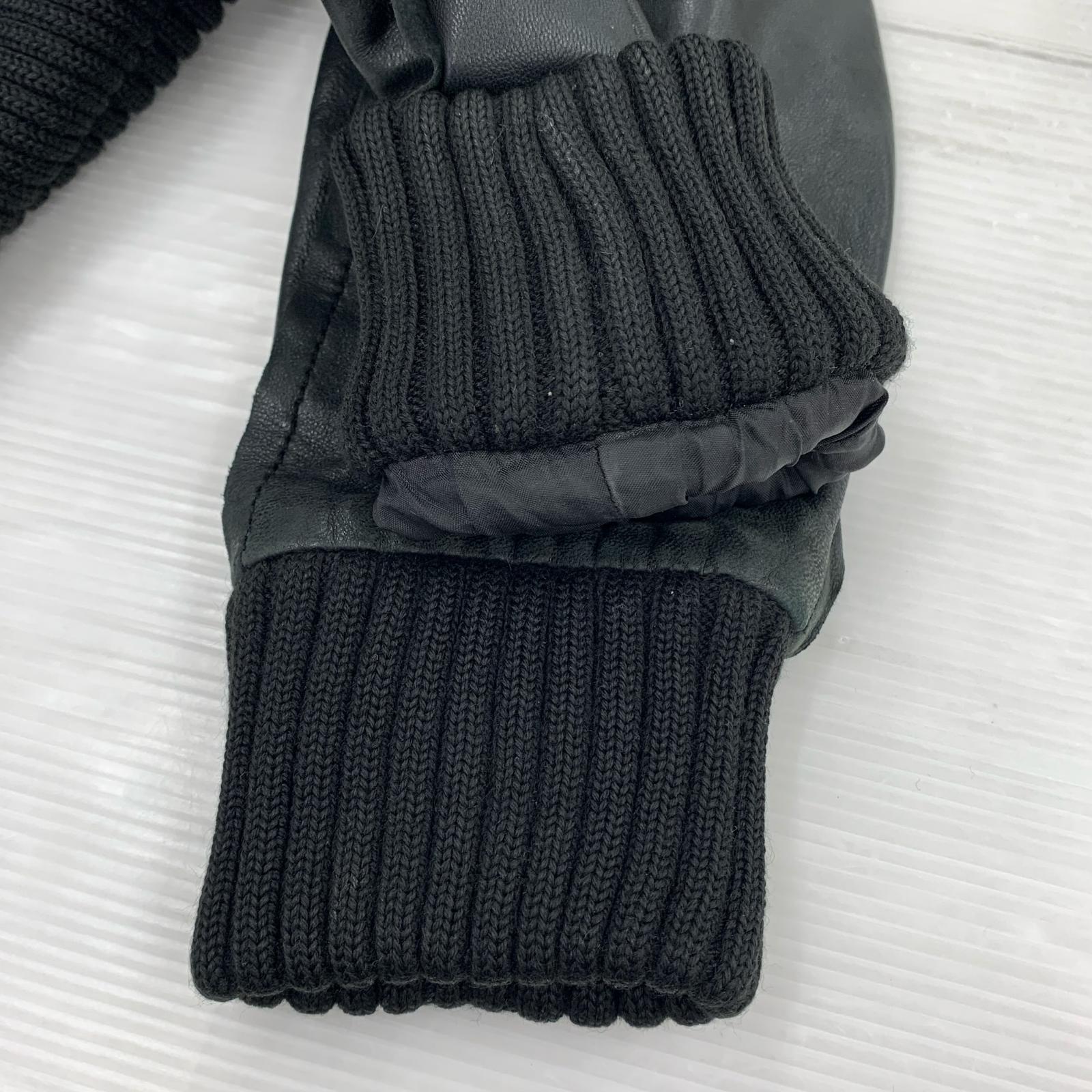 ジャケット DIESEL Y2K バックロゴ レザーブルゾン S ブラック S ブラック