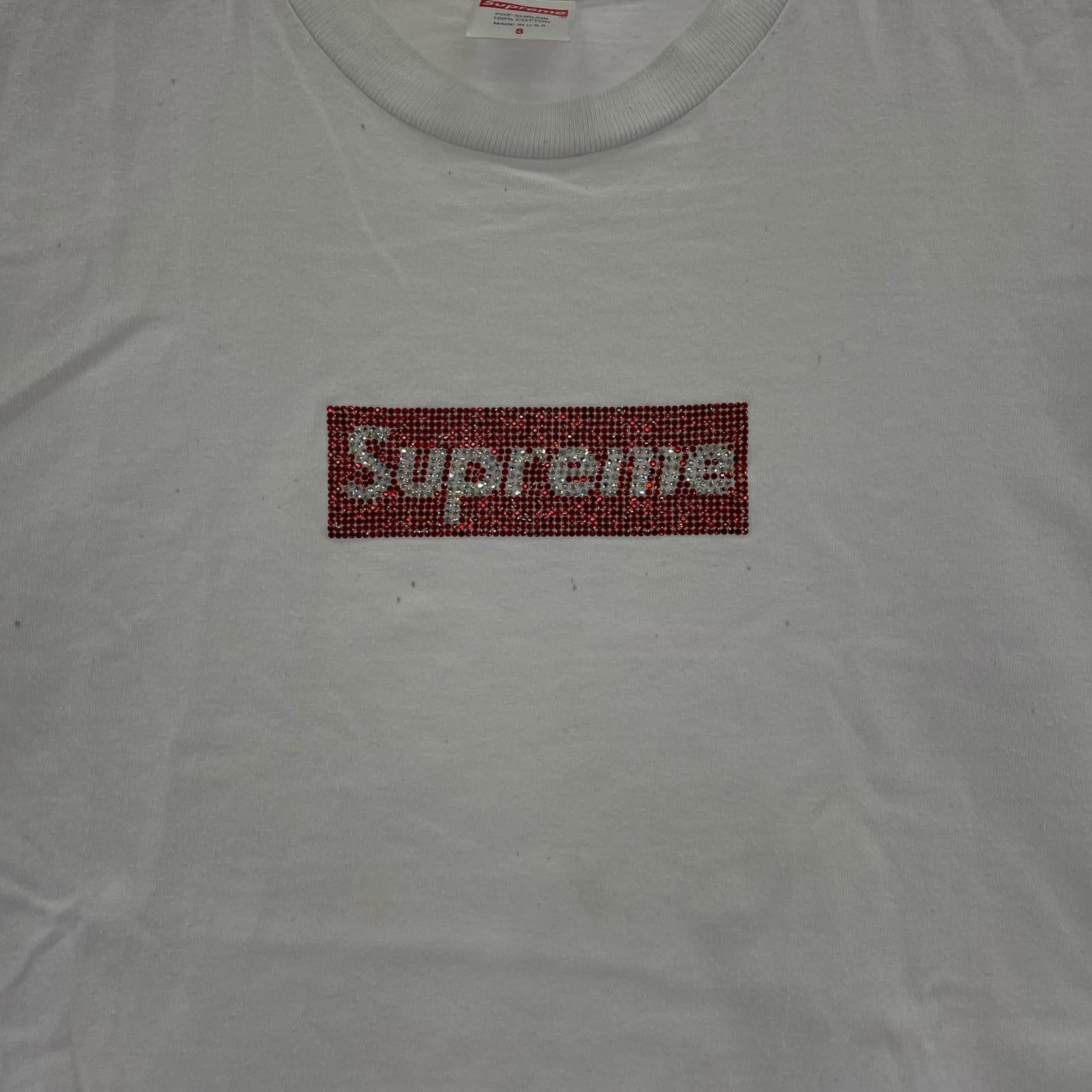半袖Tシャツ 19SS×SWAROVSKI 白 (S) S ホワイト