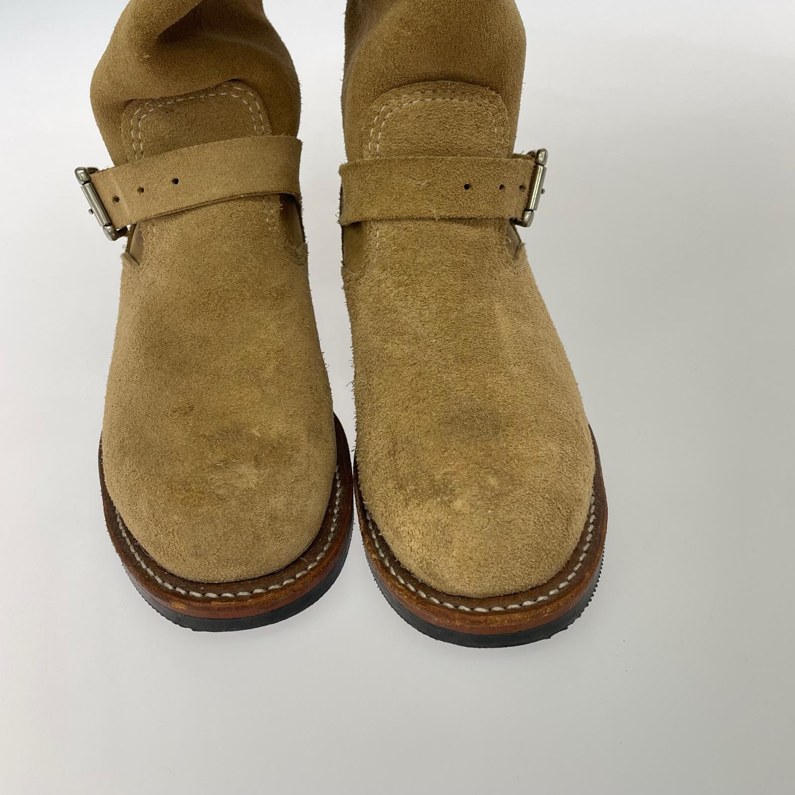 ブーツ 91071 11inch エンジニアブーツ ベージュ US7E ブラウン