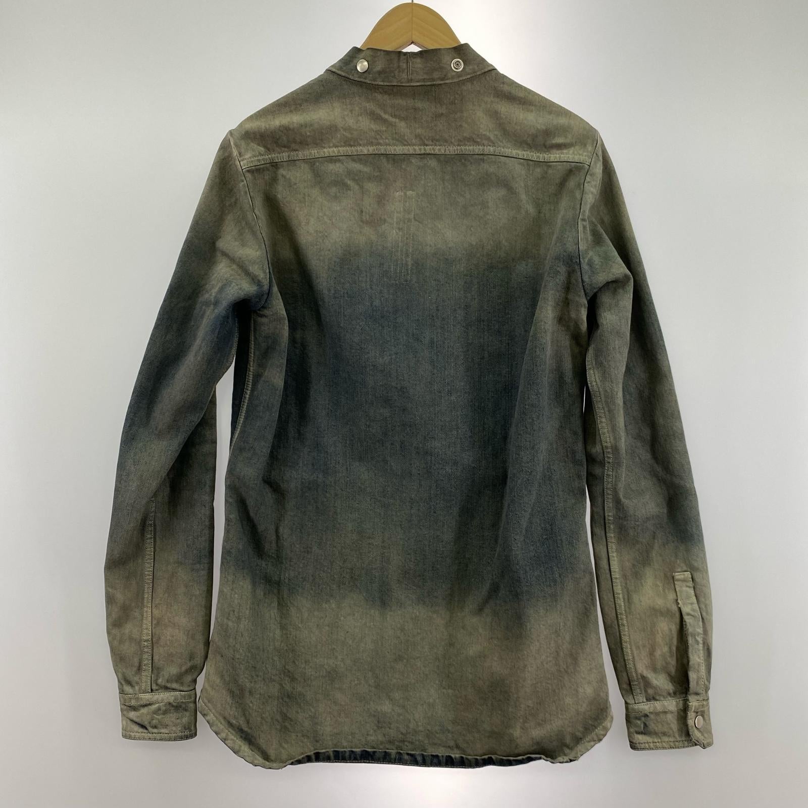 長袖シャツ Rick Owens LARRY FOGPOCKET SHIRT DRKDUST DEGRADE 44