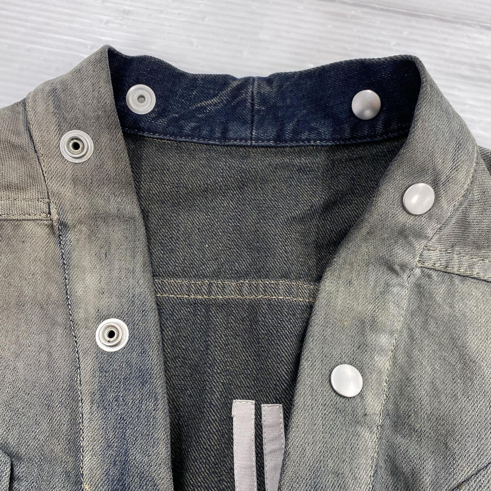 長袖シャツ Rick Owens LARRY FOGPOCKET SHIRT DRKDUST DEGRADE 44