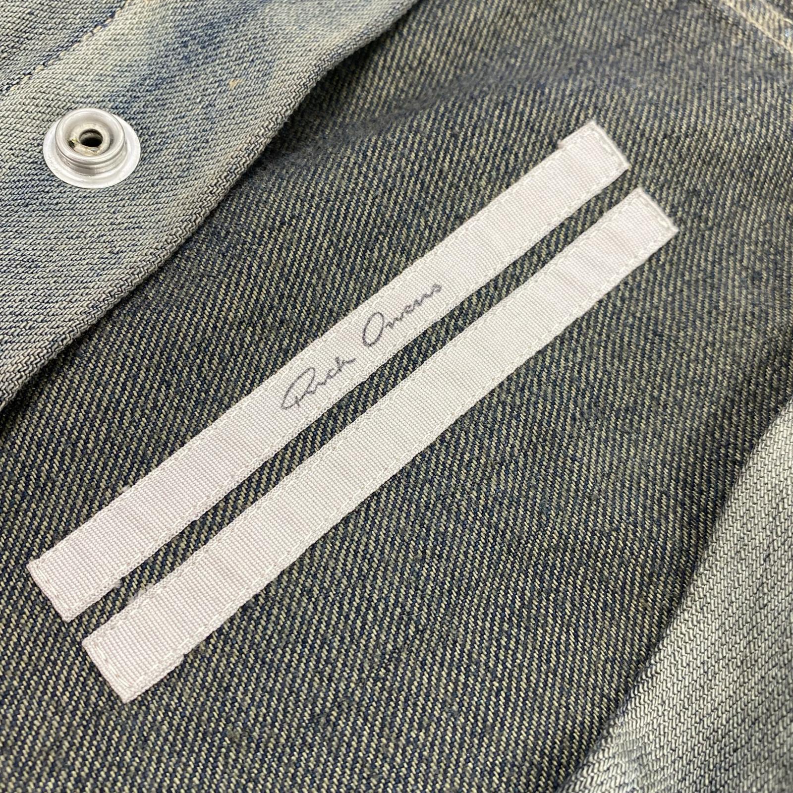 長袖シャツ Rick Owens LARRY FOGPOCKET SHIRT DRKDUST DEGRADE 44