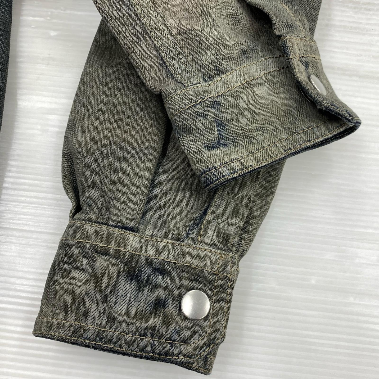 長袖シャツ Rick Owens LARRY FOGPOCKET SHIRT DRKDUST DEGRADE 44