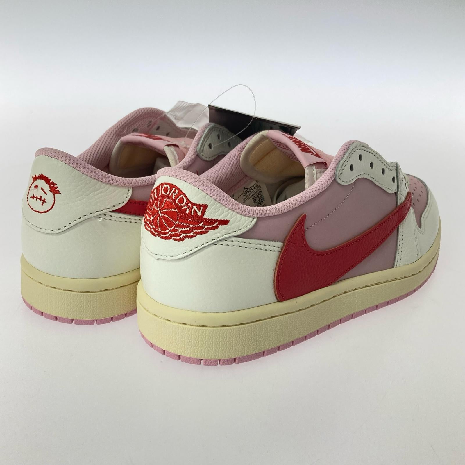 スニーカー ×Travis Scott AIR JORDAN 1 LOW PINK (26) 26cm (US8 UK7 1/2 EU42) ピンク