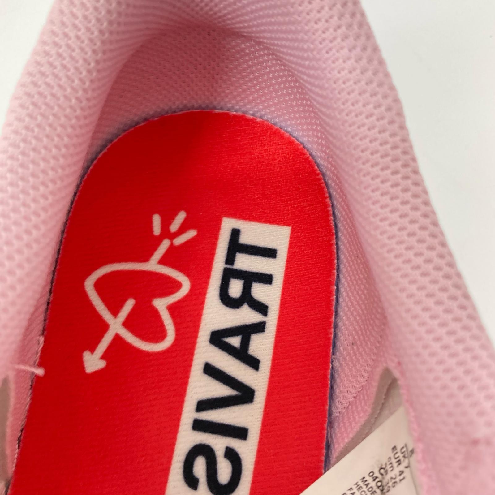 スニーカー ×Travis Scott AIR JORDAN 1 LOW PINK (26) 26cm (US8 UK7 1/2 EU42) ピンク