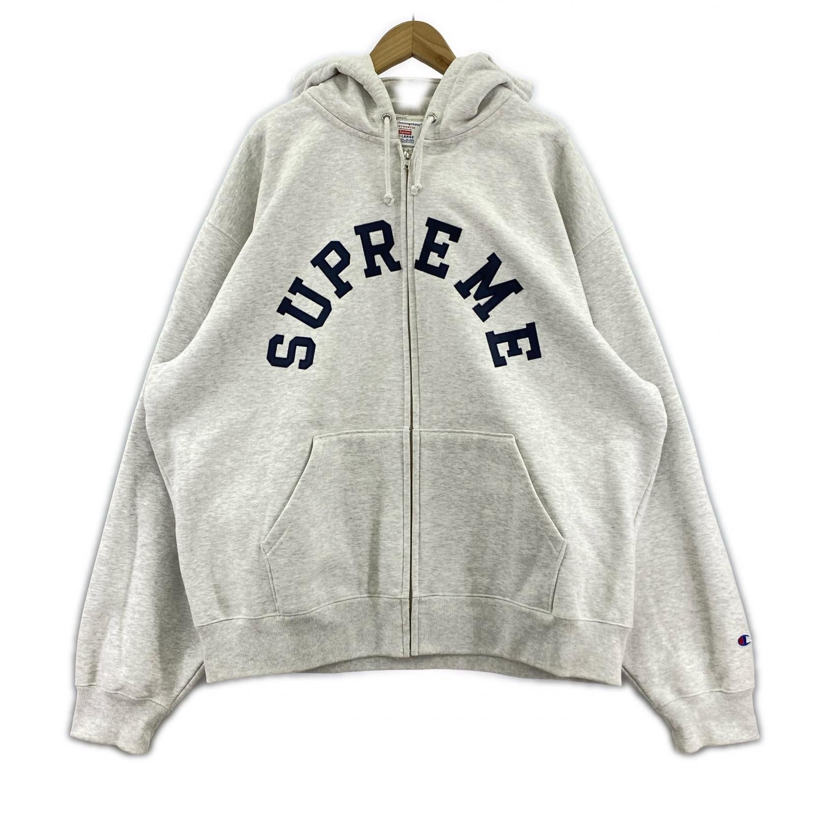 パーカー Supreme×Champion 24SS Zipup Hooded SweatSshirt ジップパーカー 2XL グレー グレー