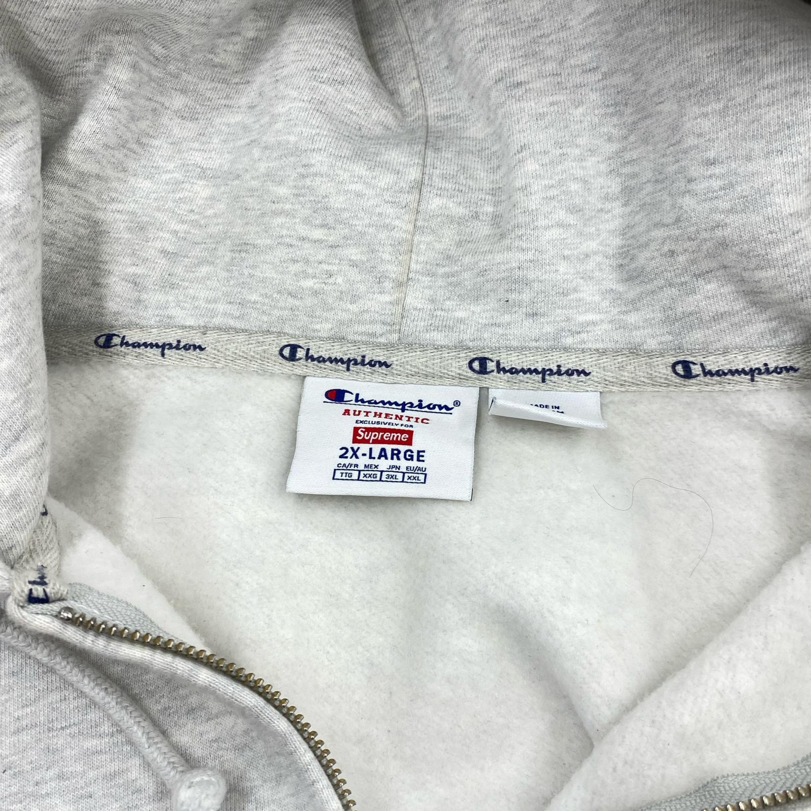 パーカー Supreme×Champion 24SS Zipup Hooded SweatSshirt ジップパーカー 2XL グレー グレー