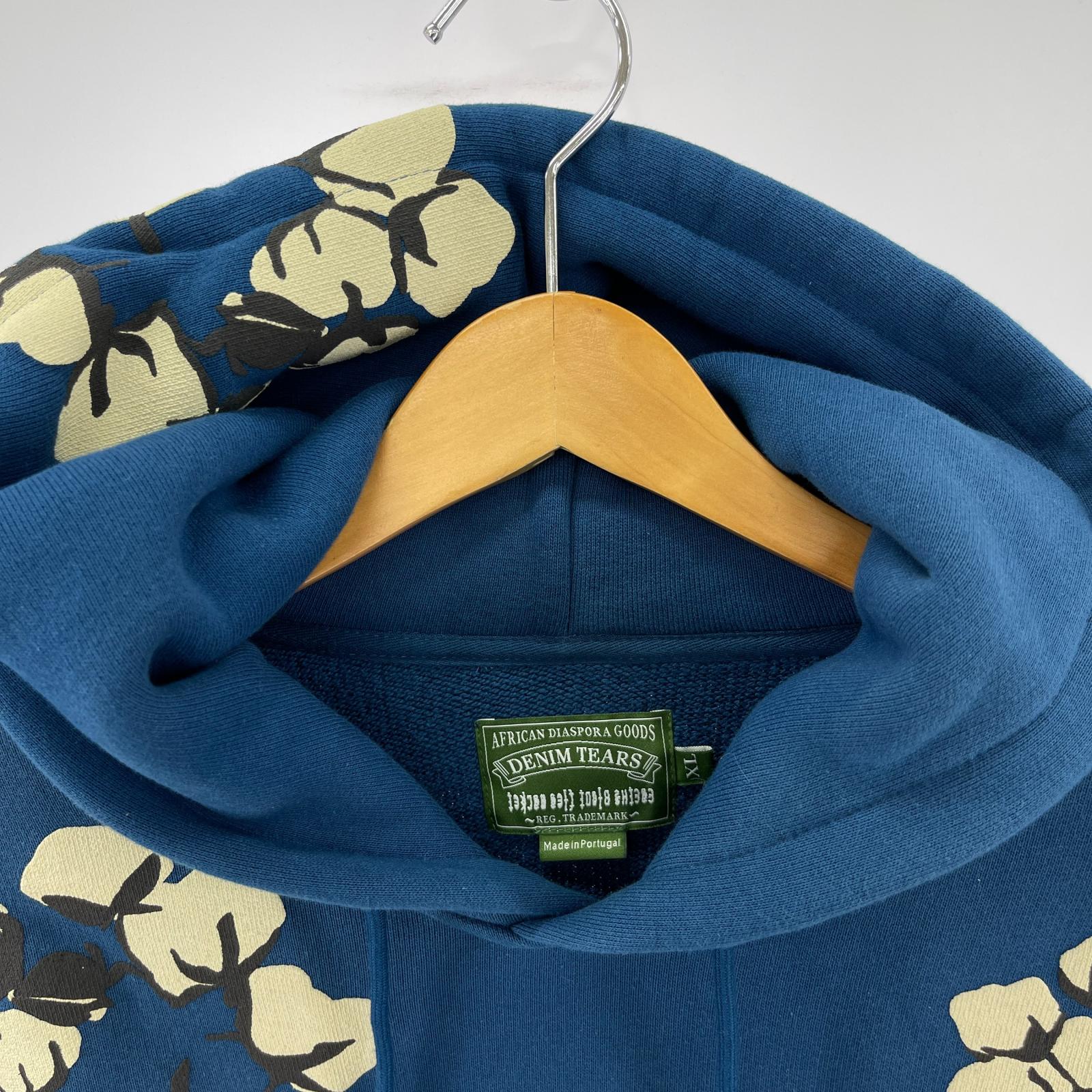 パーカー DENIM TEARS Cactus Wreath Hoodie XL BLU