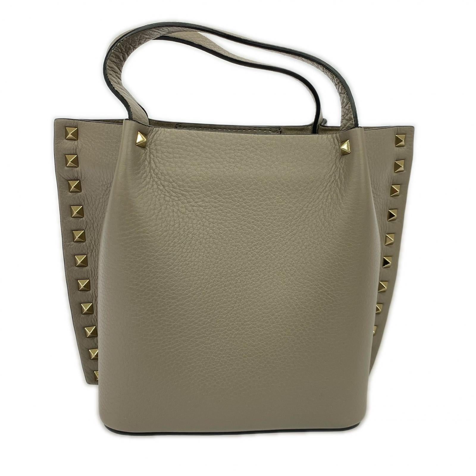 ショルダーバッグ ROCKSTUD/スタッズショルダー/グレー グレー