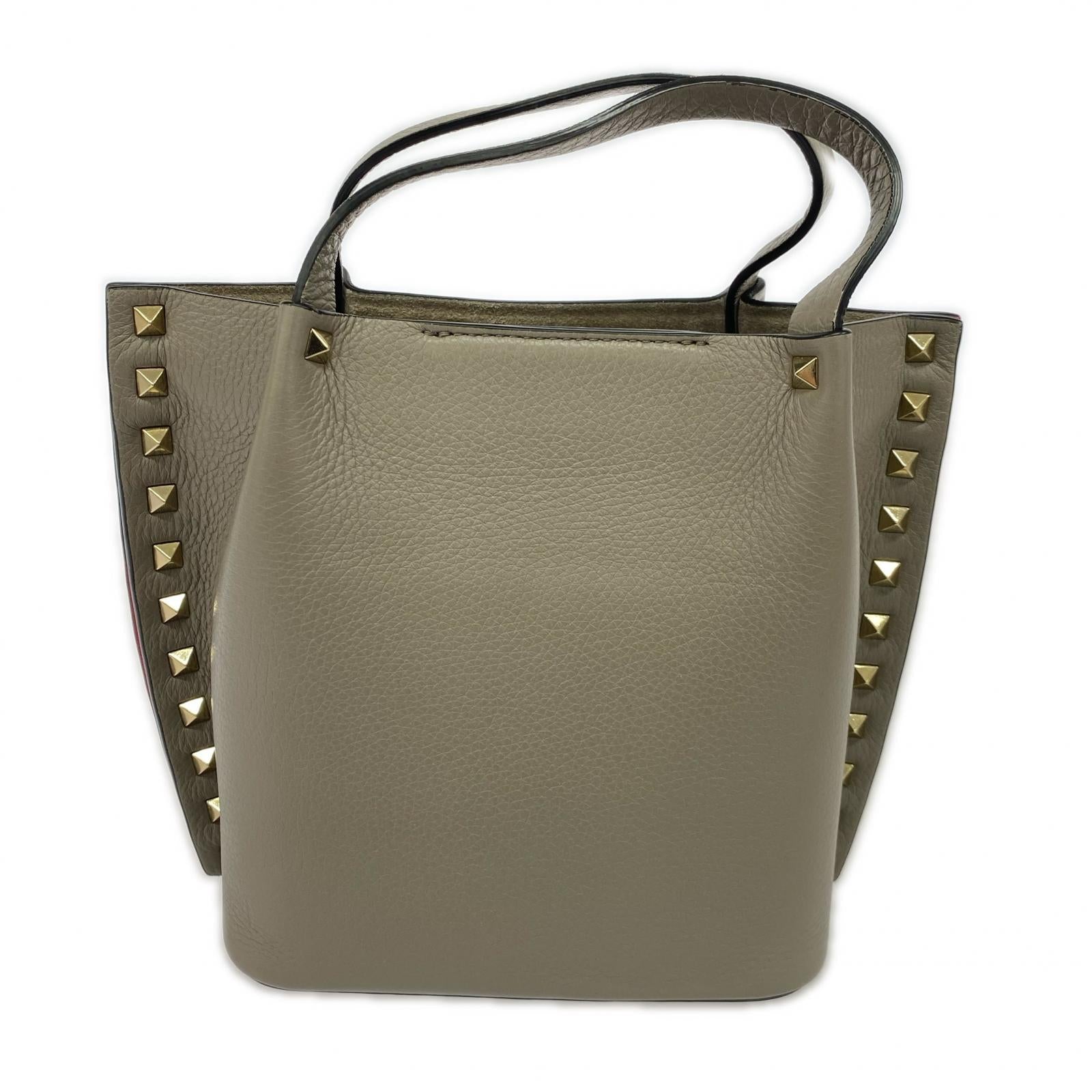 ショルダーバッグ ROCKSTUD/スタッズショルダー/グレー グレー