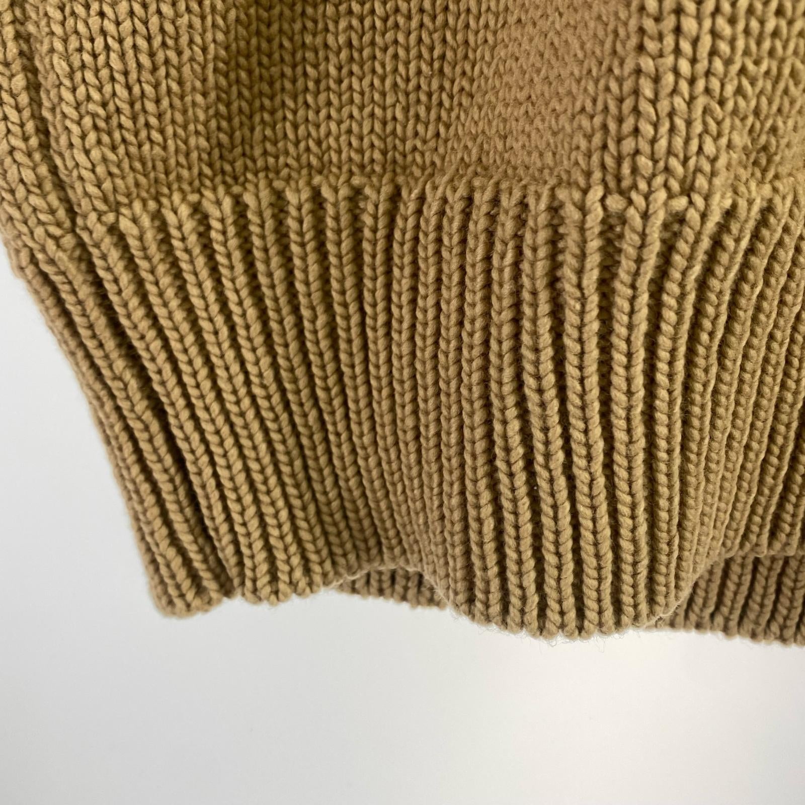 ニット 18AW FELT WOOL YARN KNIT ベージュ