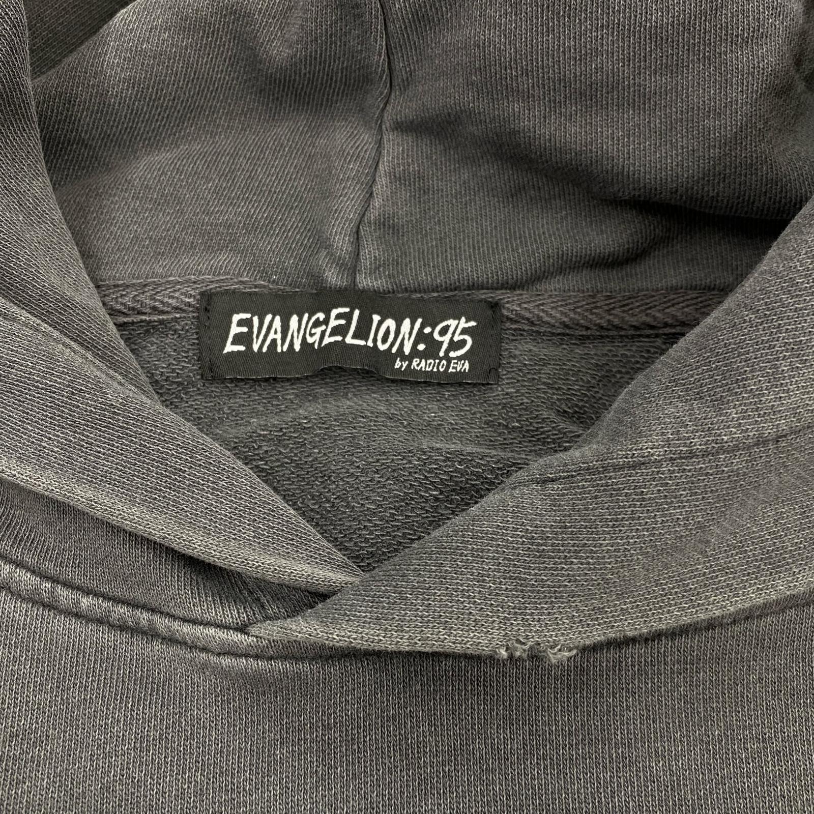 パーカー EVANGELION:95 005 ダメージ加工 POパーカー L チャコール L