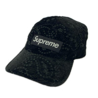 キャップ 23AW Velvet Paisley Camp Cap 黒 ブラック