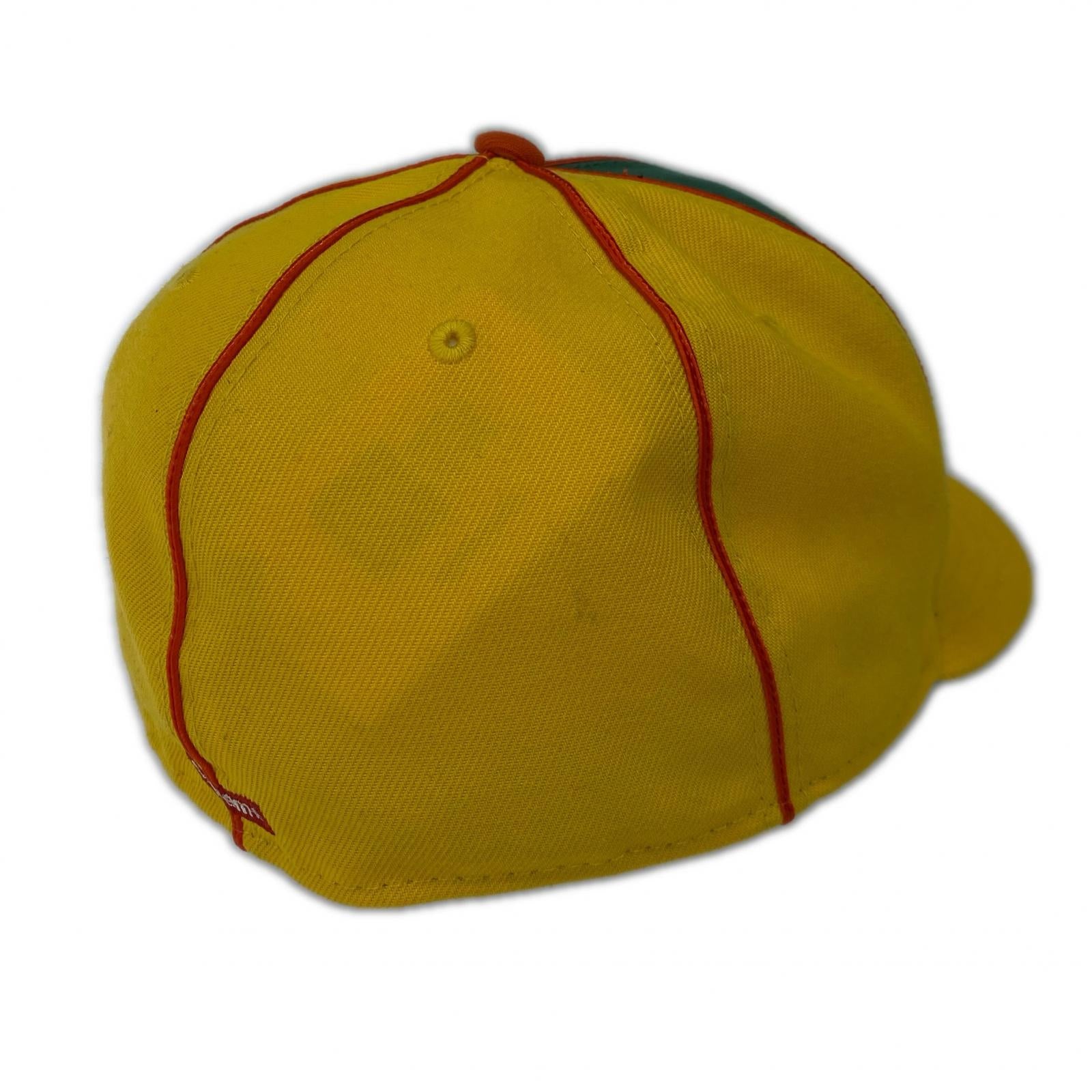 キャップ 25SS Piping Script Logo New Era 緑黄