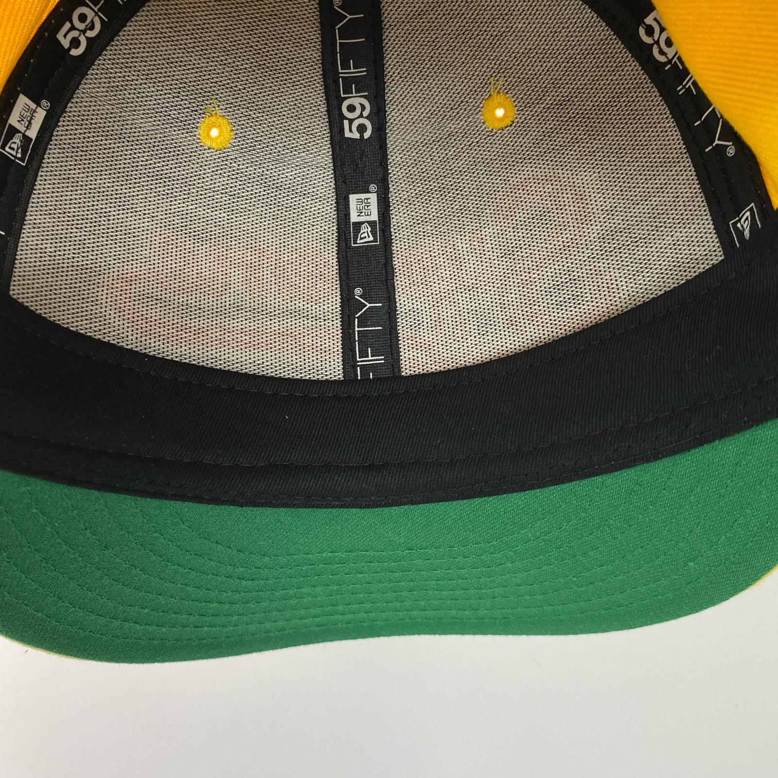 キャップ 25SS Piping Script Logo New Era 緑黄