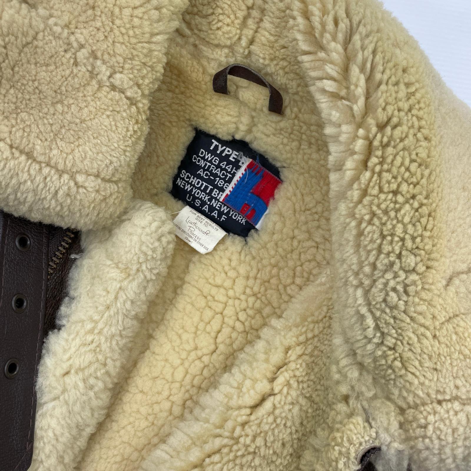 ジャケット USA製 Type B-3 Flight Jacket 38 ブラウン