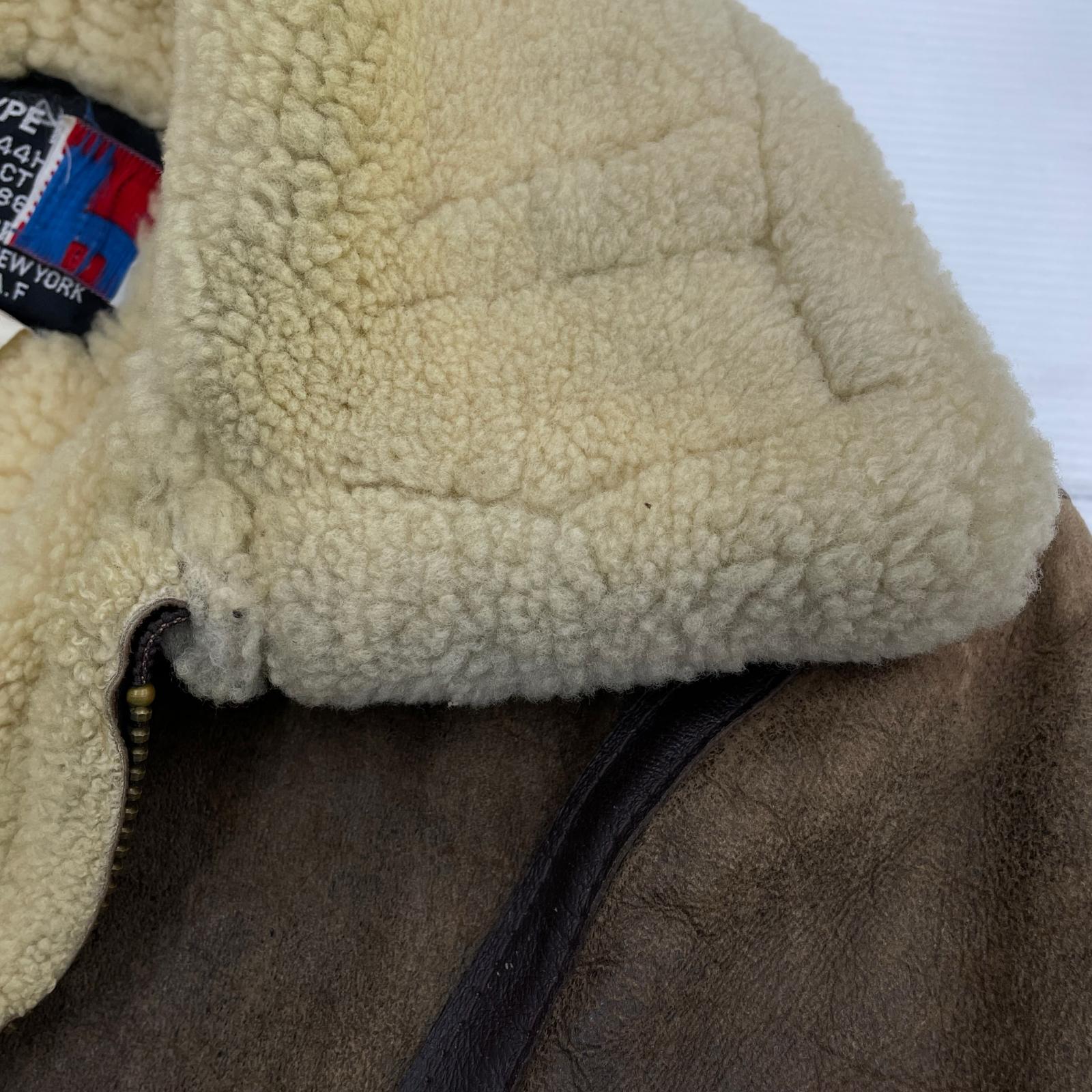 ジャケット USA製 Type B-3 Flight Jacket 38 ブラウン