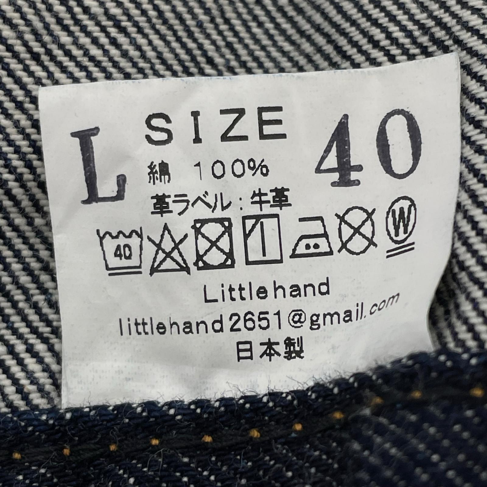 デニムジャケット Little Hand Lot 1922XX デニムジャケット 濃紺インディゴ 40 ネイビー