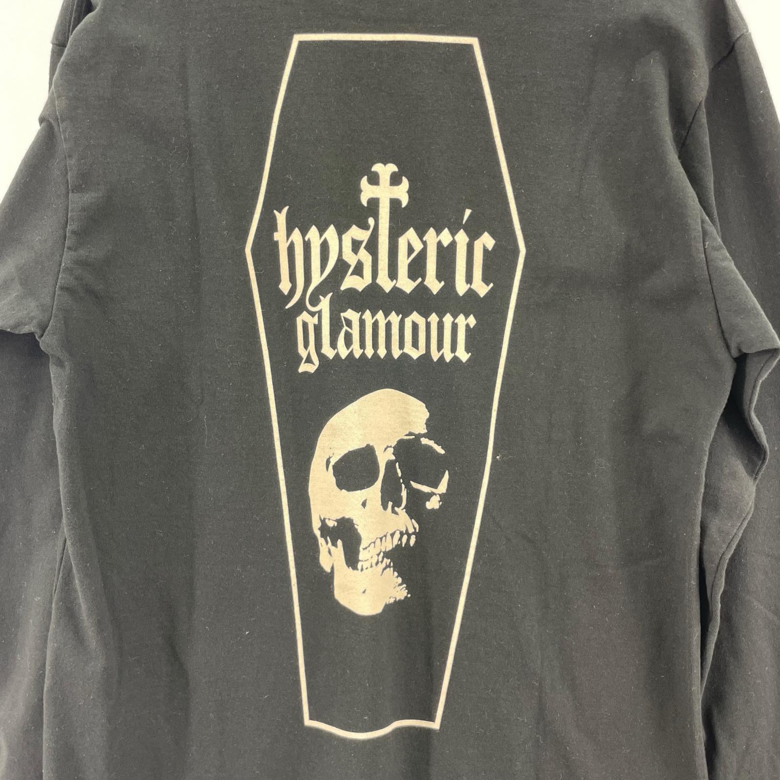 長袖Tシャツ SKULL COFFIN M M ブラック