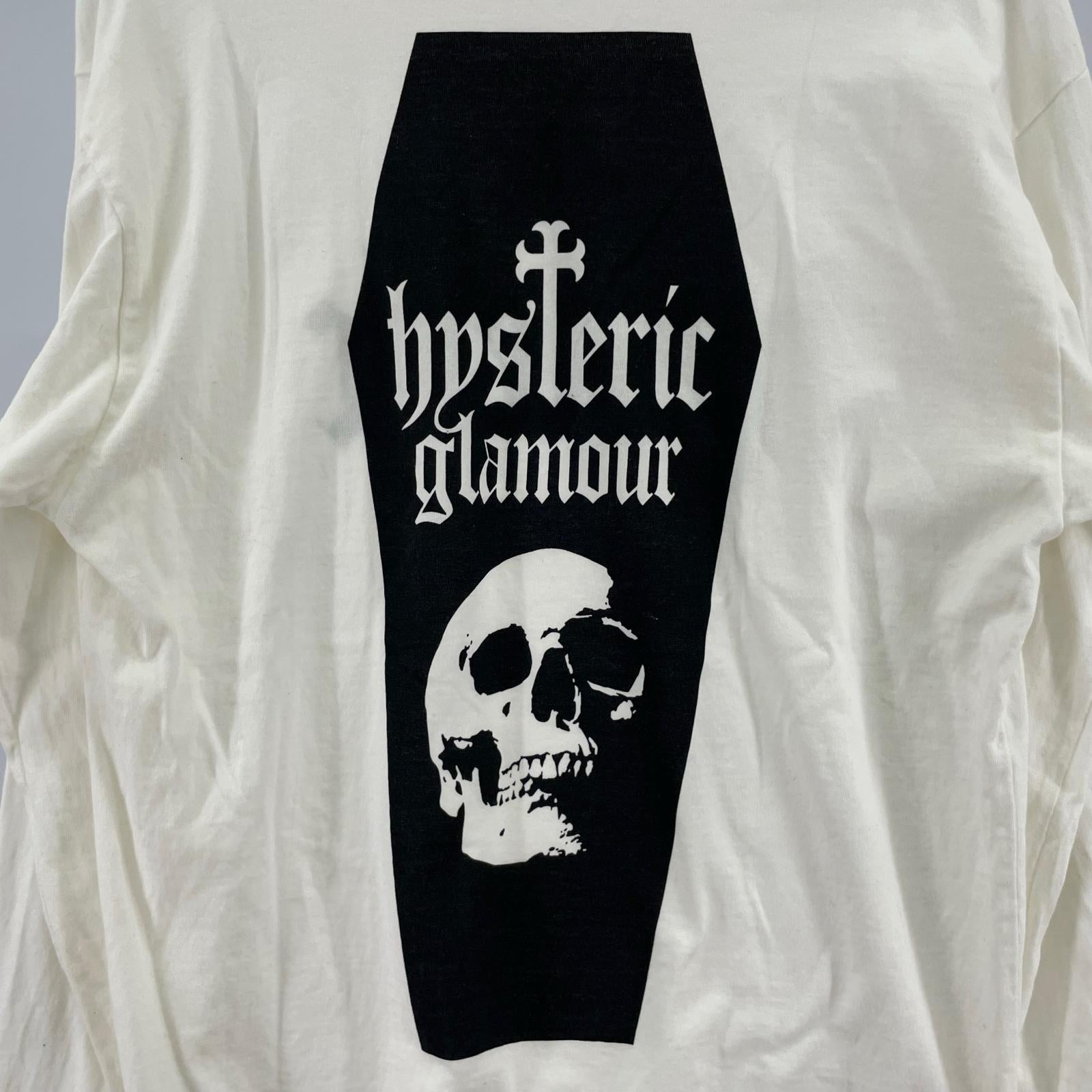 長袖Tシャツ SKULL COFFIN M M ホワイト