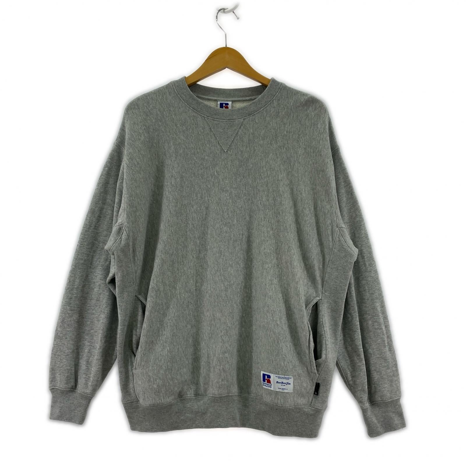 スウェット RUSSEL×BerBerJin Soft Loop Back Sweat S S グレー