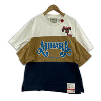 半袖Tシャツ MIHARA YASUHIRO Border Docking T-shirt ドッキングTシャツ 46 マルチ 46 マルチカラー