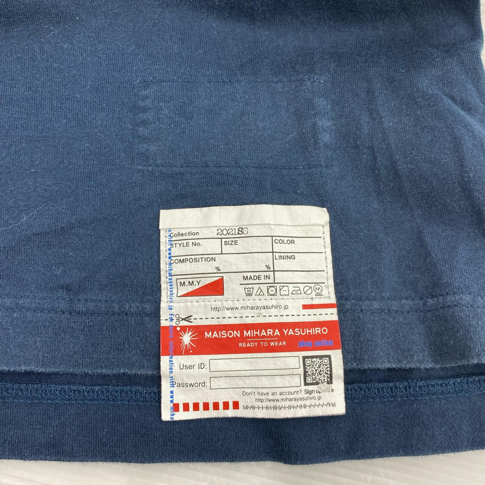 半袖Tシャツ MIHARA YASUHIRO Border Docking T-shirt ドッキングTシャツ 46 マルチ 46 マルチカラー
