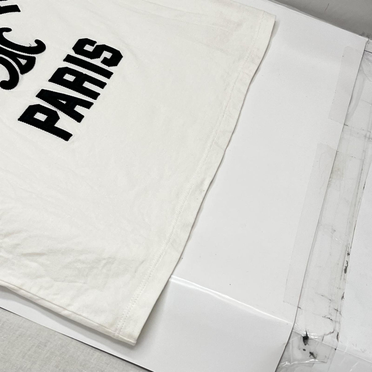 トリオンフ ロゴ ショート丈 Tシャツ M 白 M