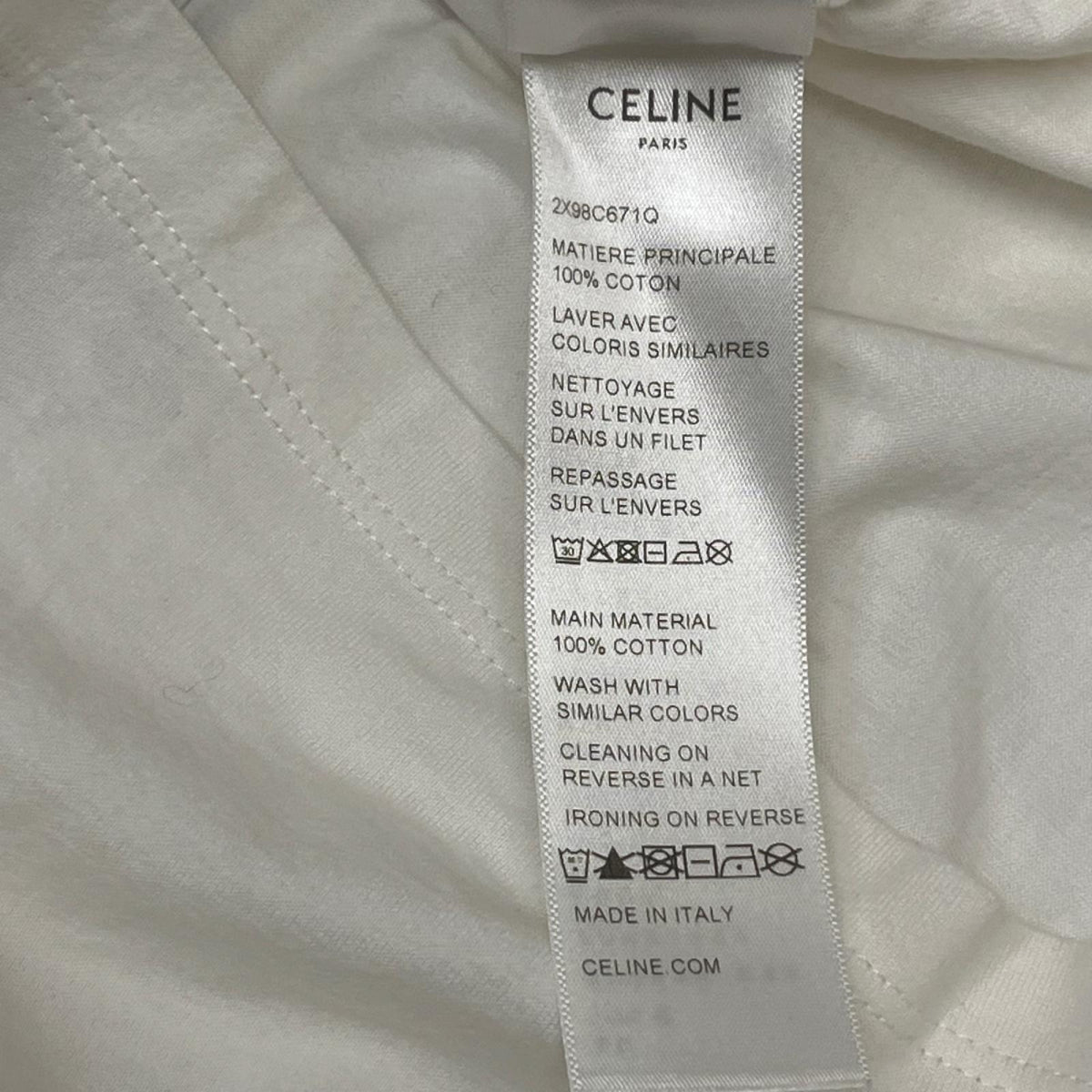 トリオンフ ロゴ ショート丈 Tシャツ M 白 M
