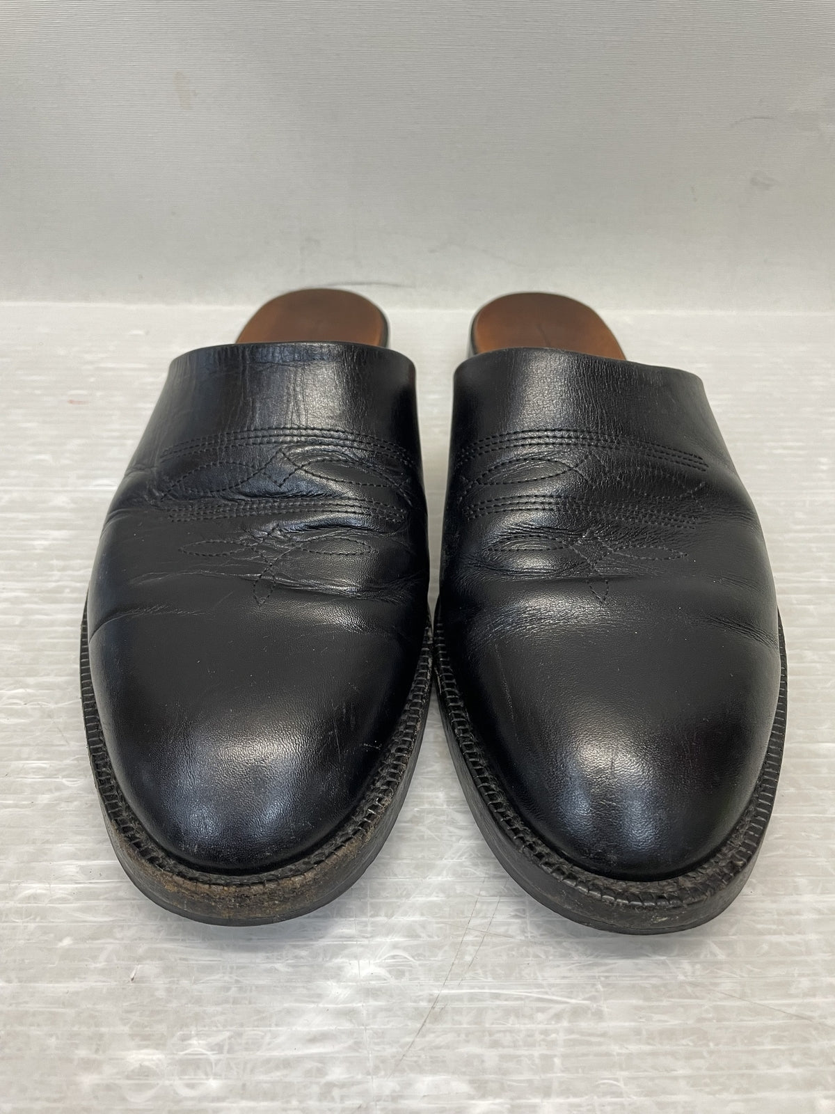 サンダル Hender Scheme cheak レザーサンダル ブラック