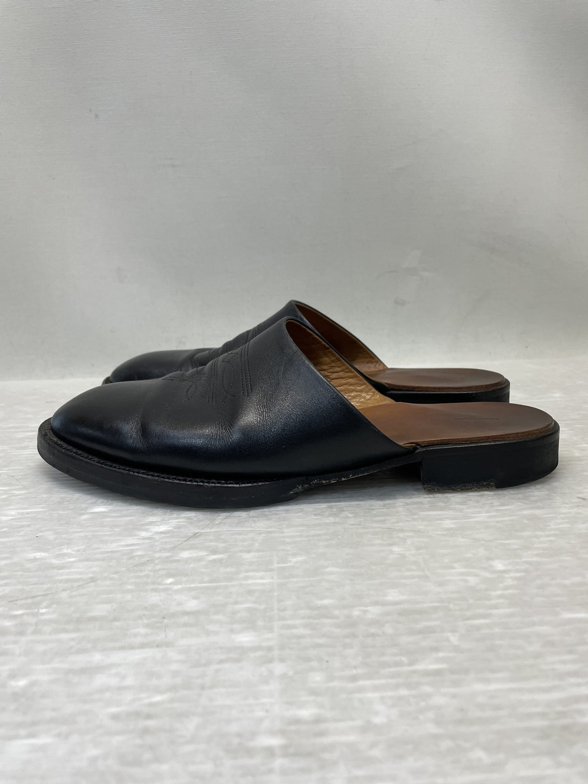 サンダル Hender Scheme cheak レザーサンダル ブラック