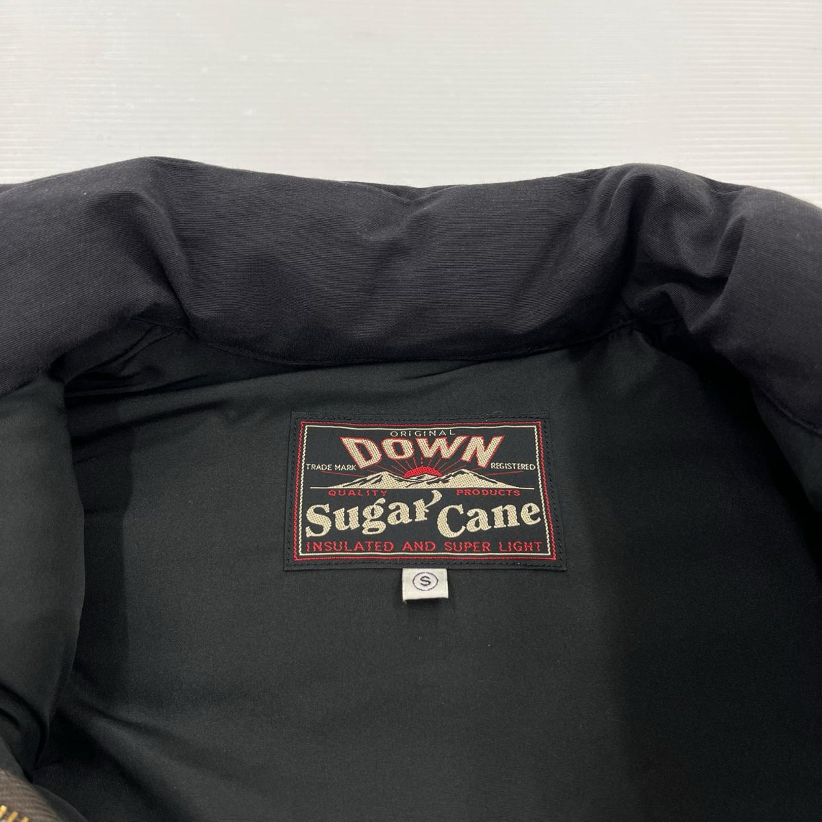 ダウンベスト LATHER YOKE DOWN VEST (S) 黒 S ブラック
