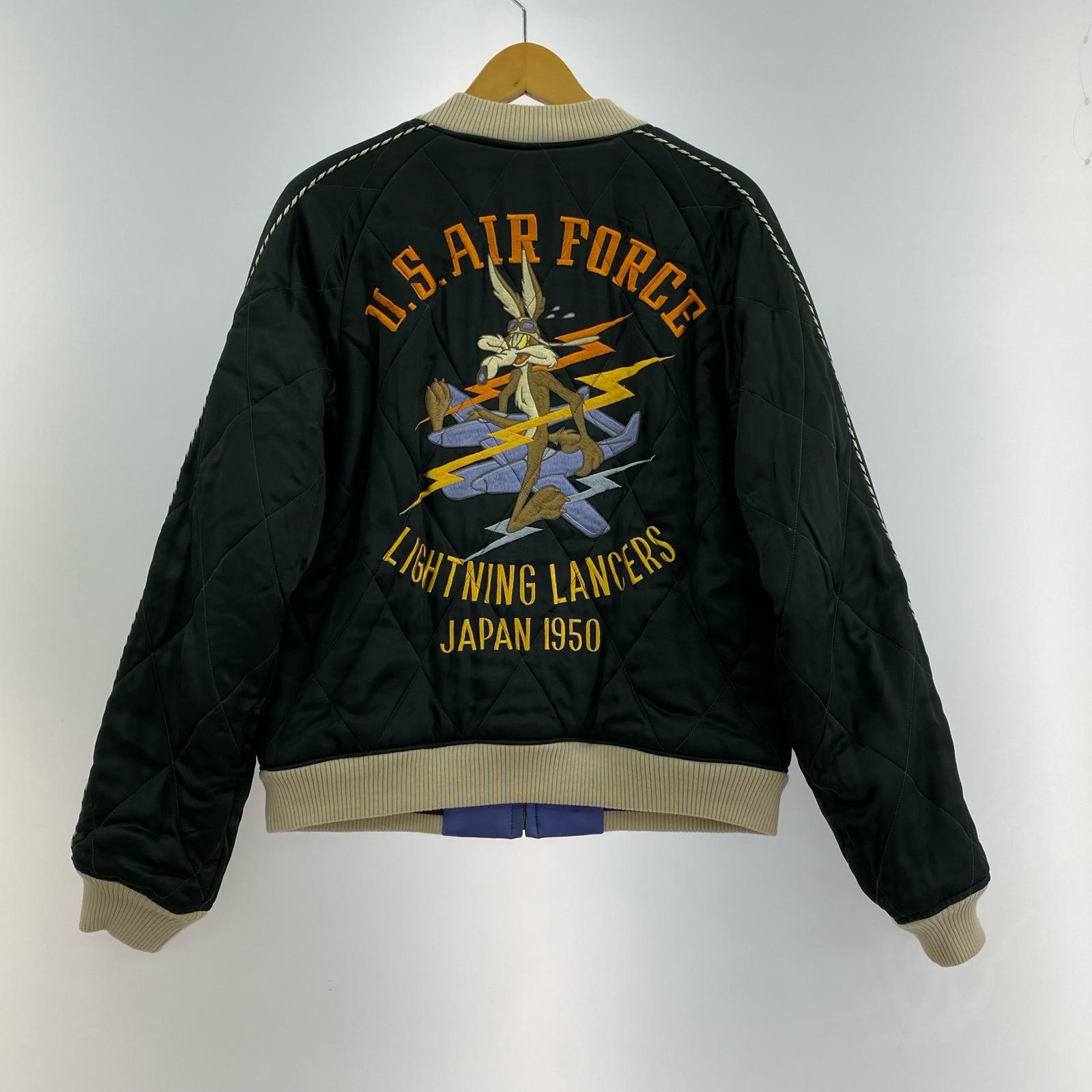 ジャケット WILE E.COYOTE LIGHTNING LANCERS スカジャン M M