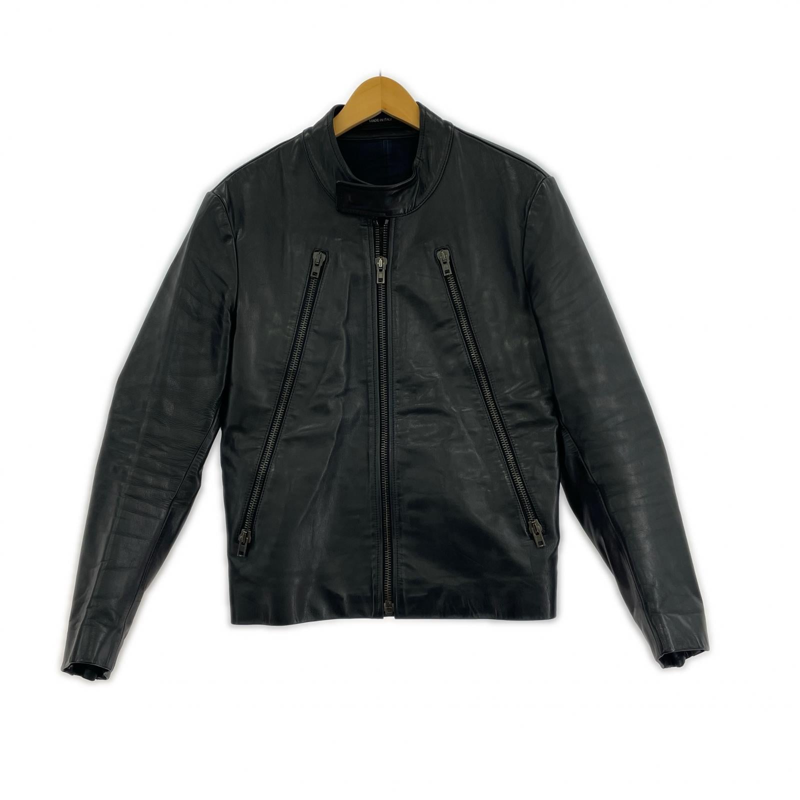 ジャケット MAISON MARGIELA 13AW 5ZIPライダース ハノ字ライダース 44 ブラック 44 ブラック