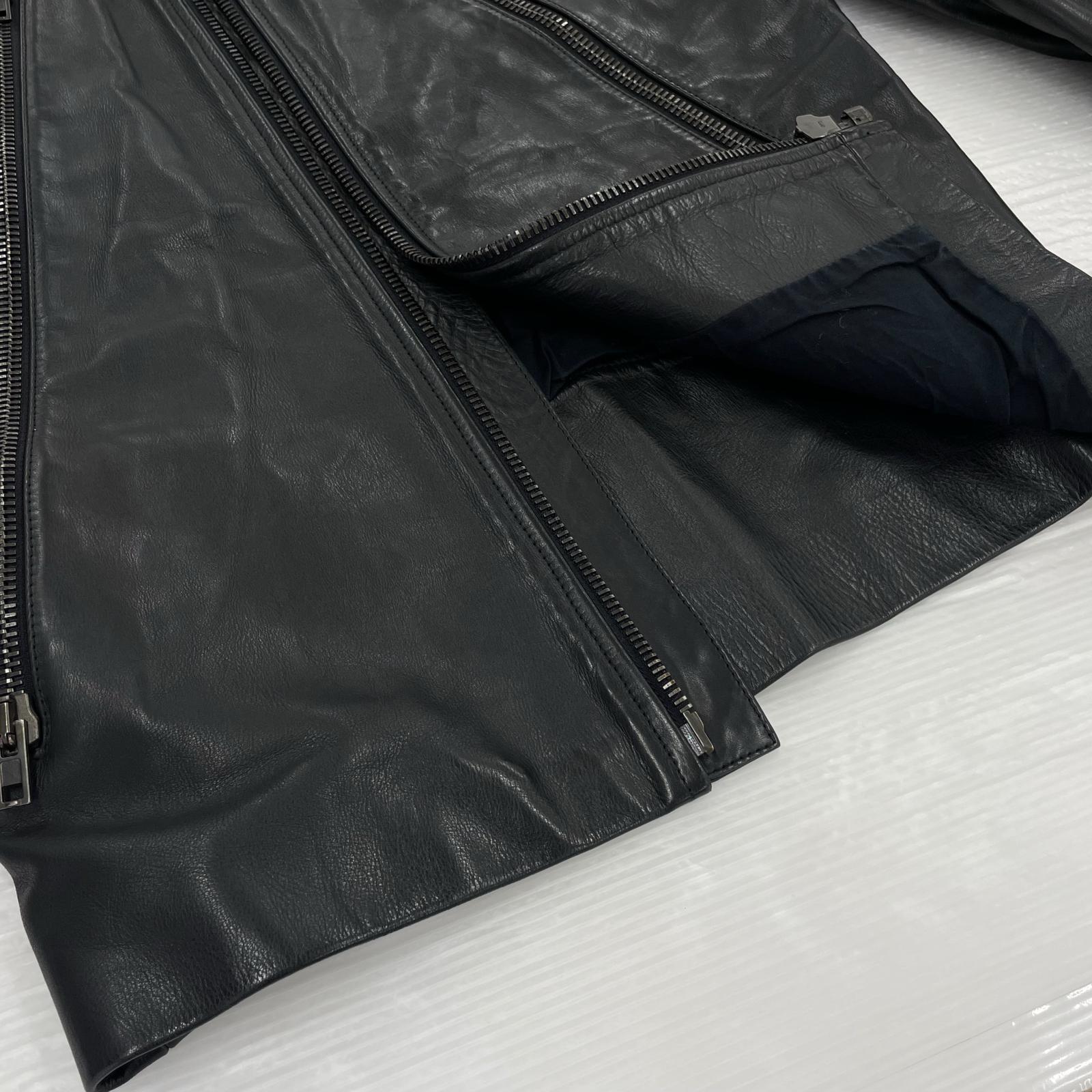 ジャケット MAISON MARGIELA 13AW 5ZIPライダース ハノ字ライダース 44 ブラック 44 ブラック