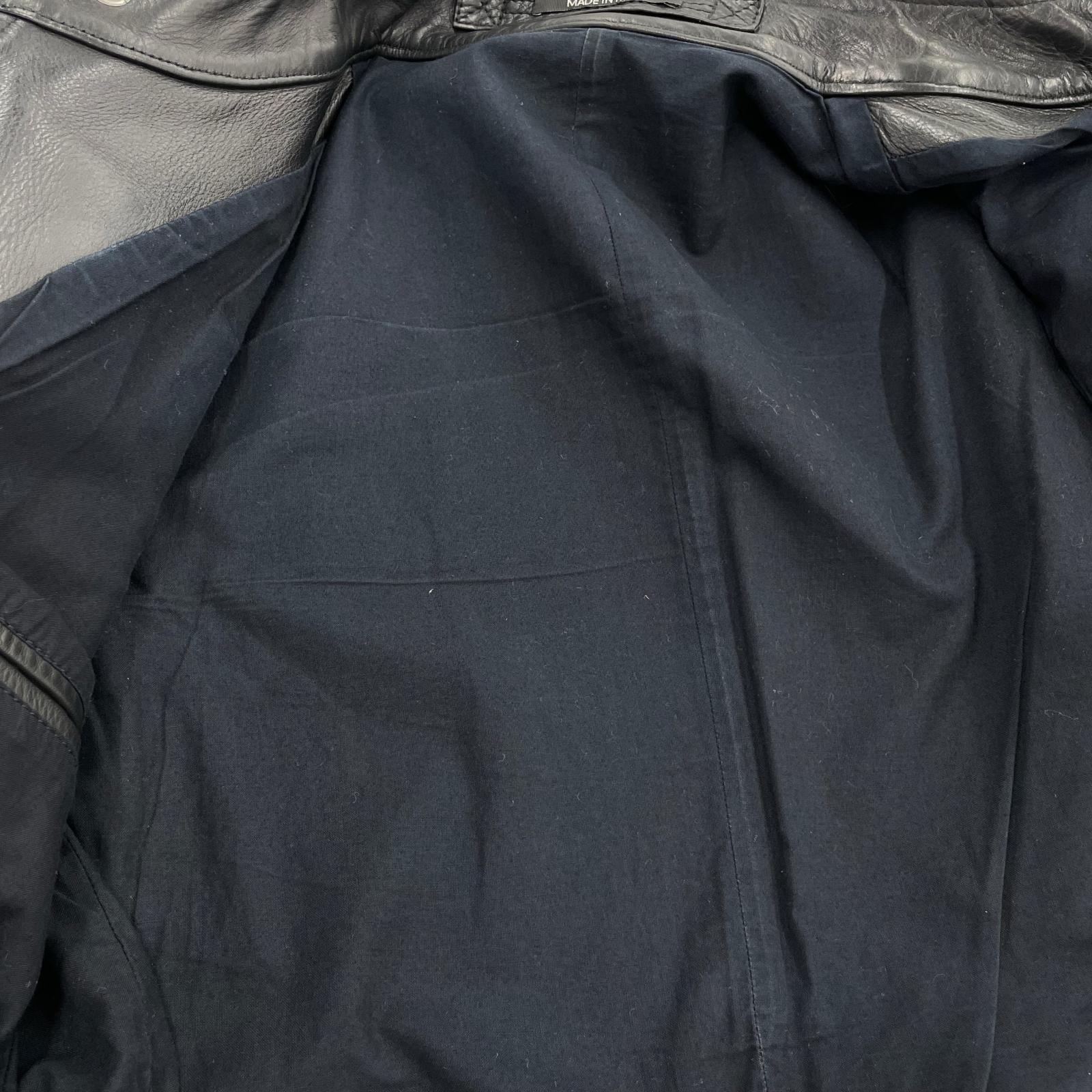 ジャケット MAISON MARGIELA 13AW 5ZIPライダース ハノ字ライダース 44 ブラック 44 ブラック