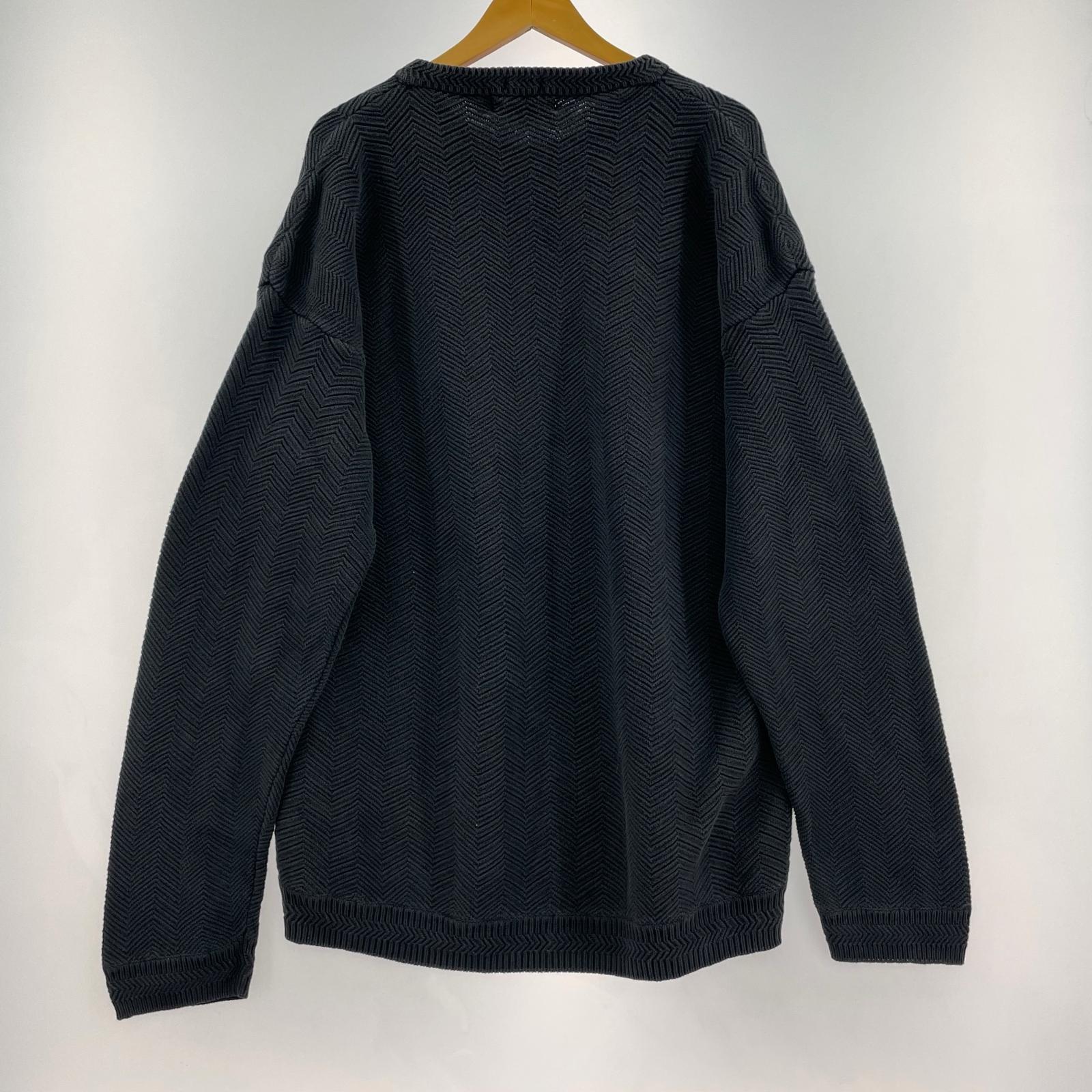 ニット 90s CHAPS HAND FRAMED 紺 (L) L ネイビー