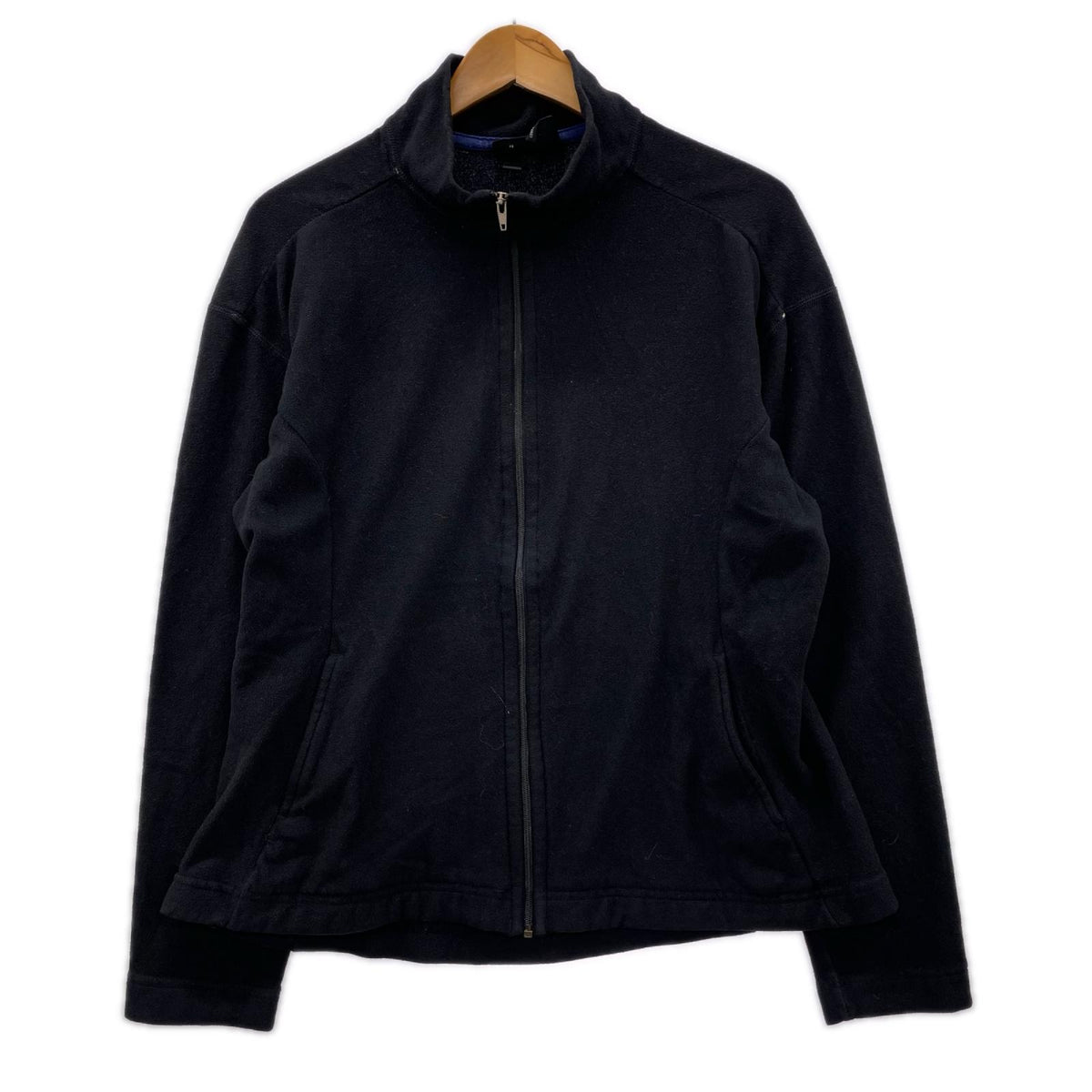 ジャケット 90s スタンドカラーフリースジャケット BLK L USA製 L ブラック