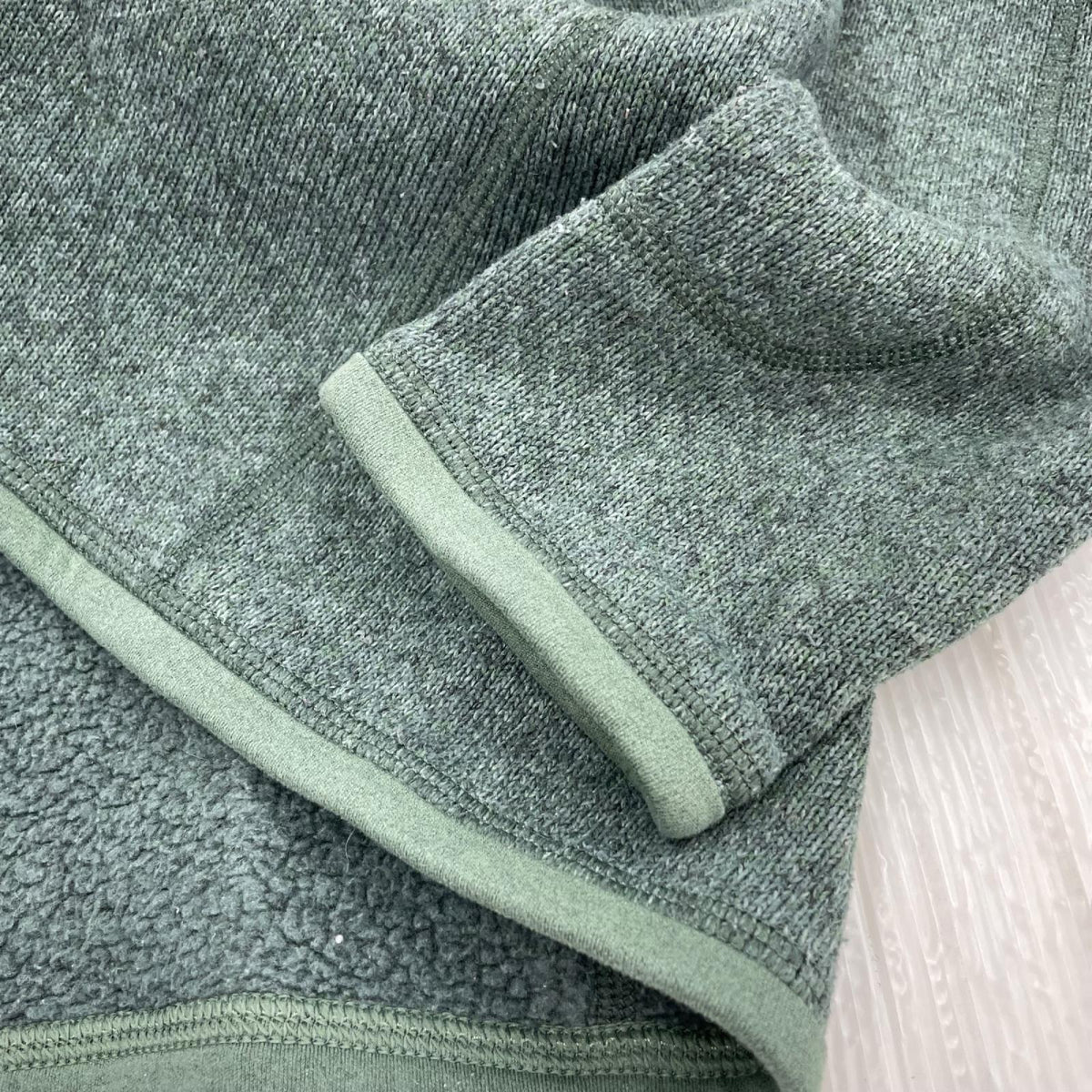 スウェット ハーフジップスタンドカラーフリース GRN S S グリーン